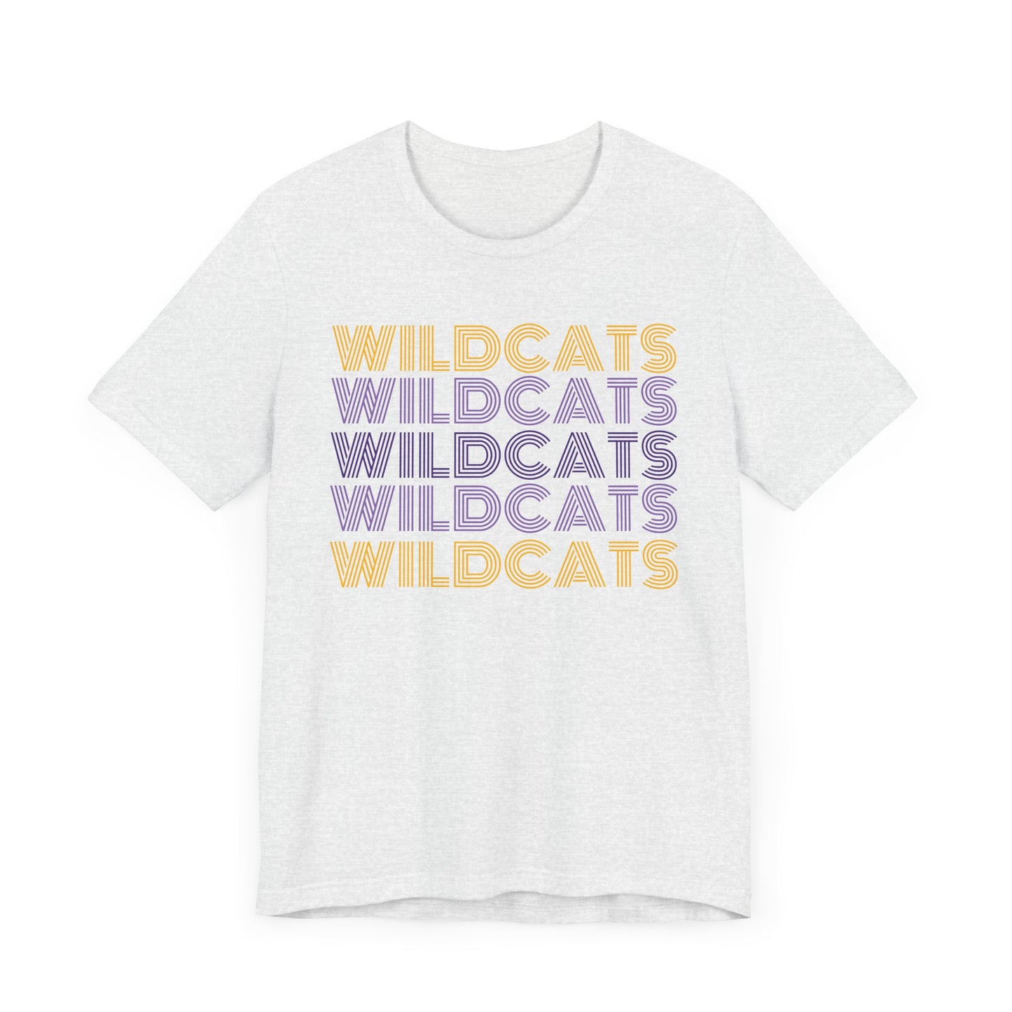 Wildcats 5x Lines Unisex Jersey Short Sleeve Tee - Multiple Colors