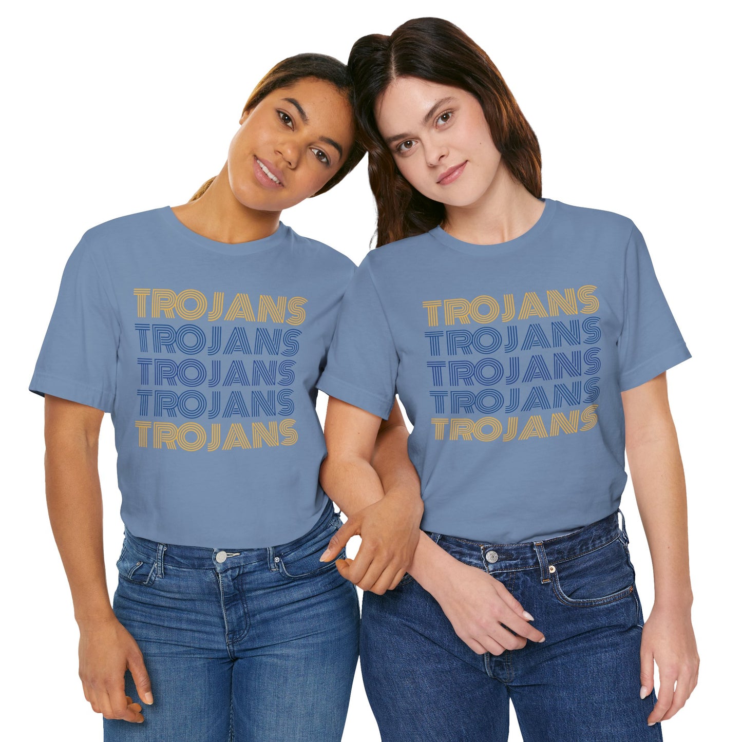 Trojans 5x Line Unisex Jersey Short Sleeve Tee - Multiple Colors