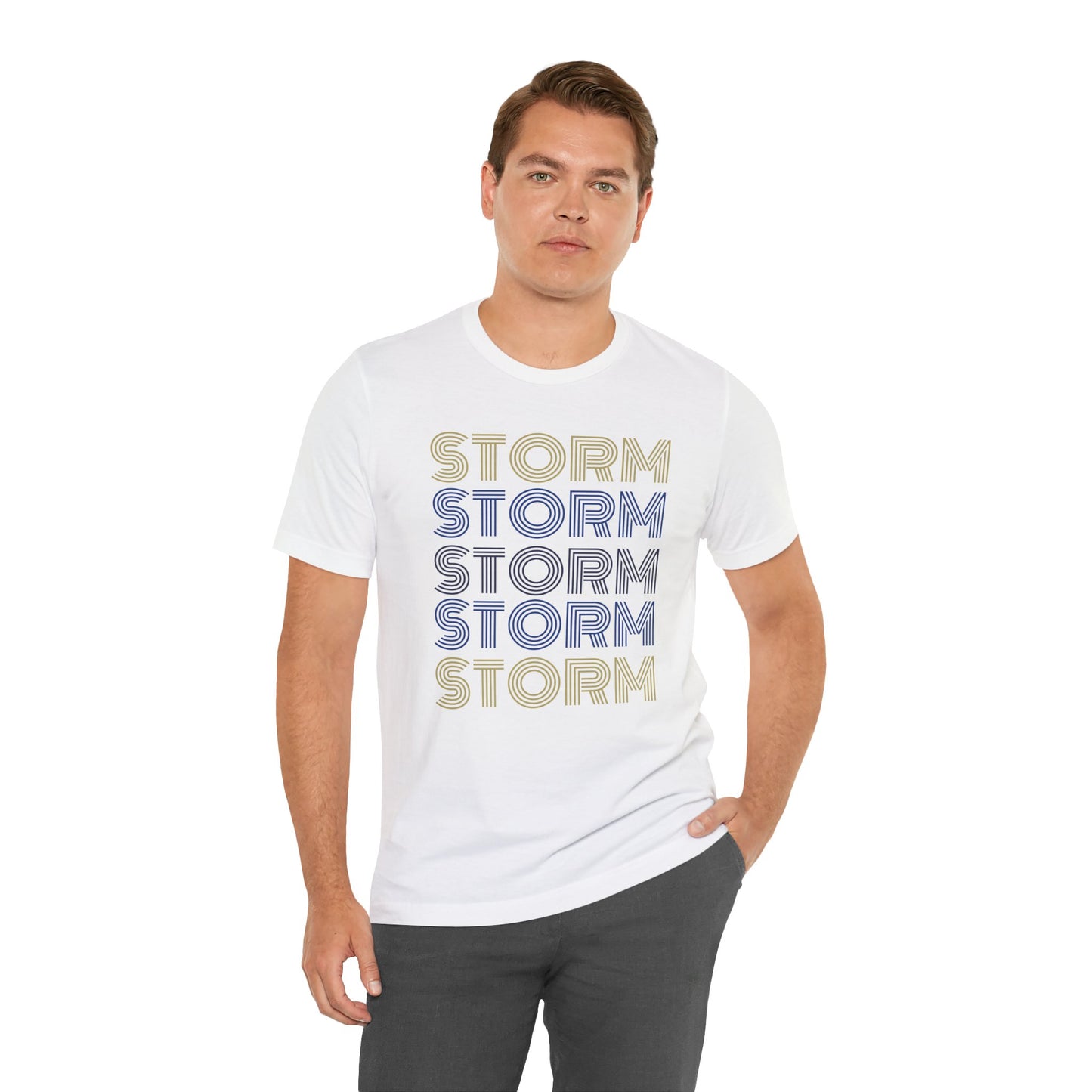 Storm 5x Lines Unisex Jersey Short Sleeve Tee - Multiple Colors