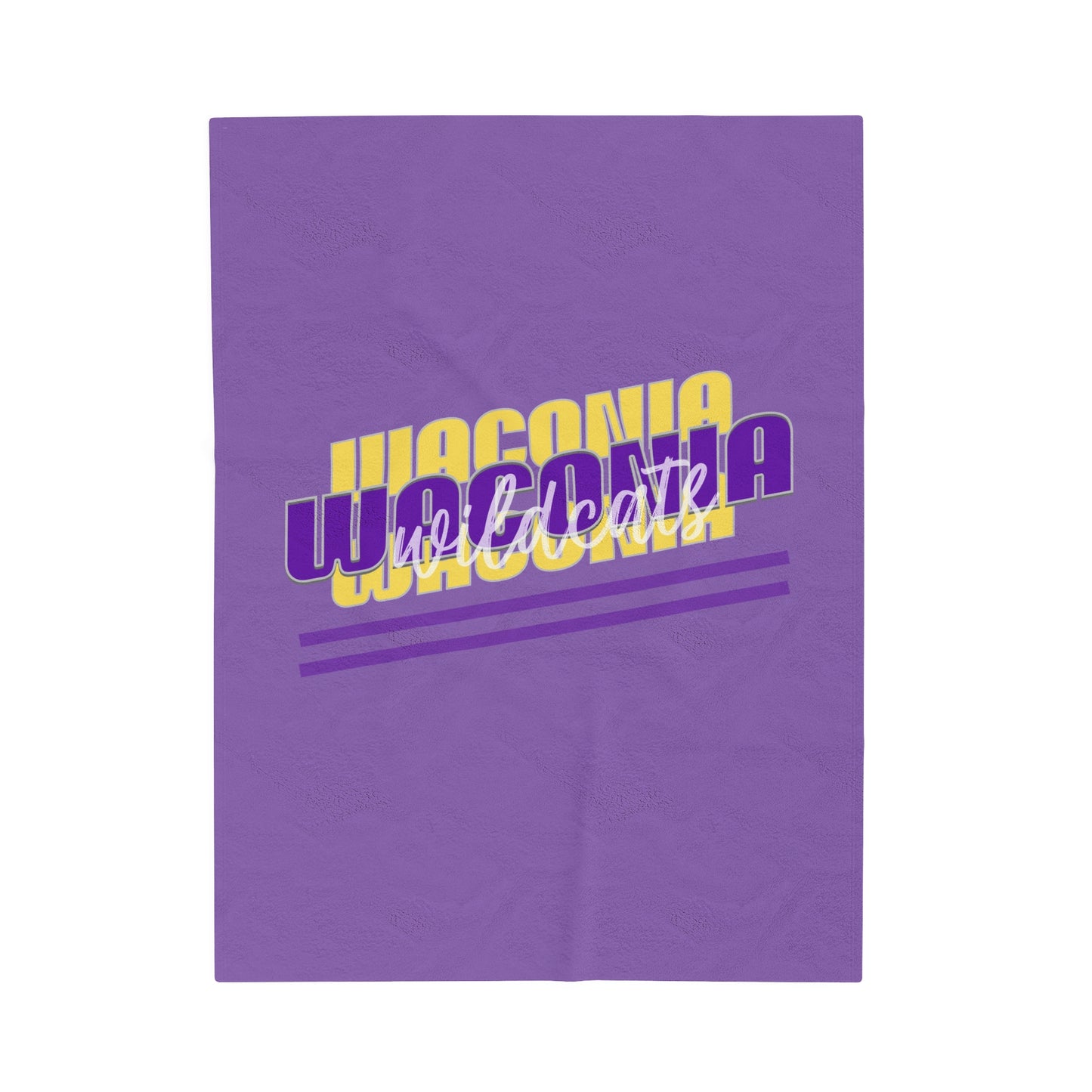 Waconia Purple Velveteen Plush Blanket