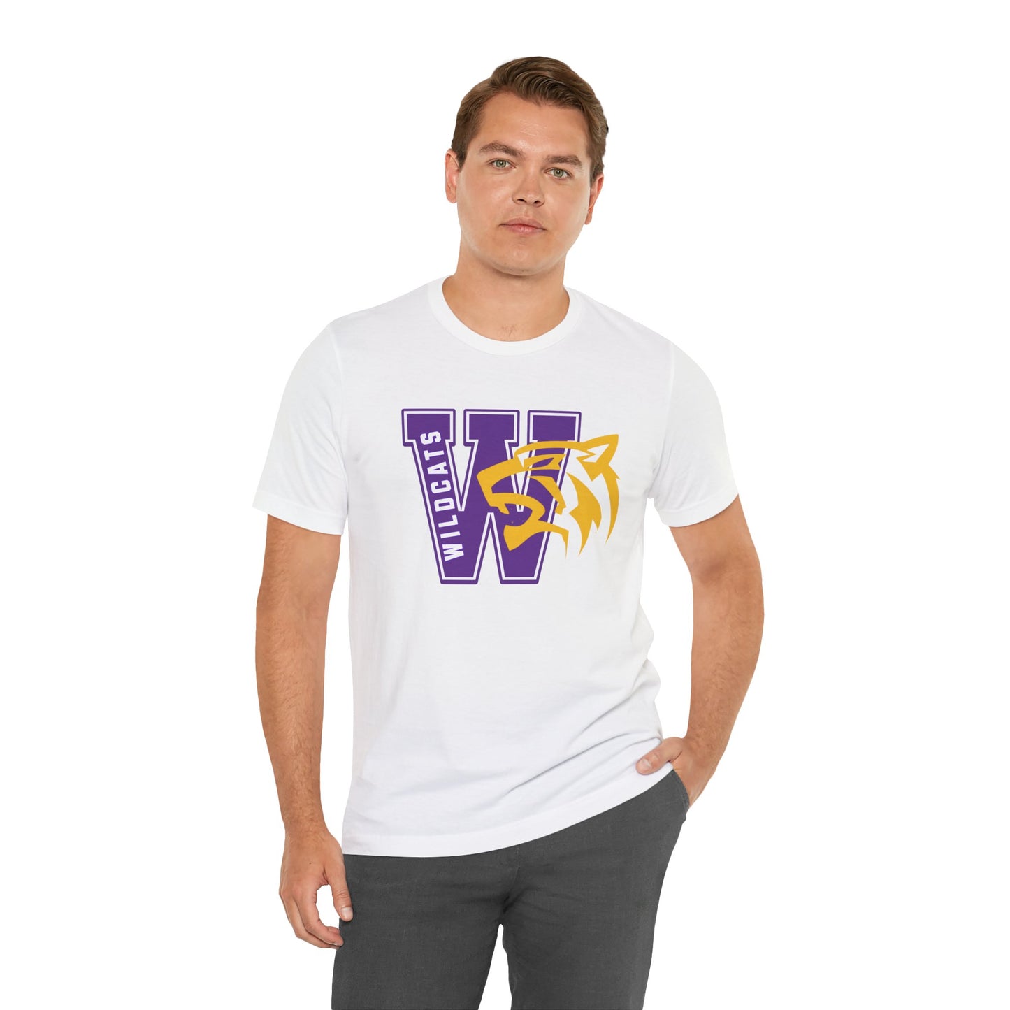 Wildcats Monogram Unisex Jersey Short Sleeve Tee - Multiple Colors