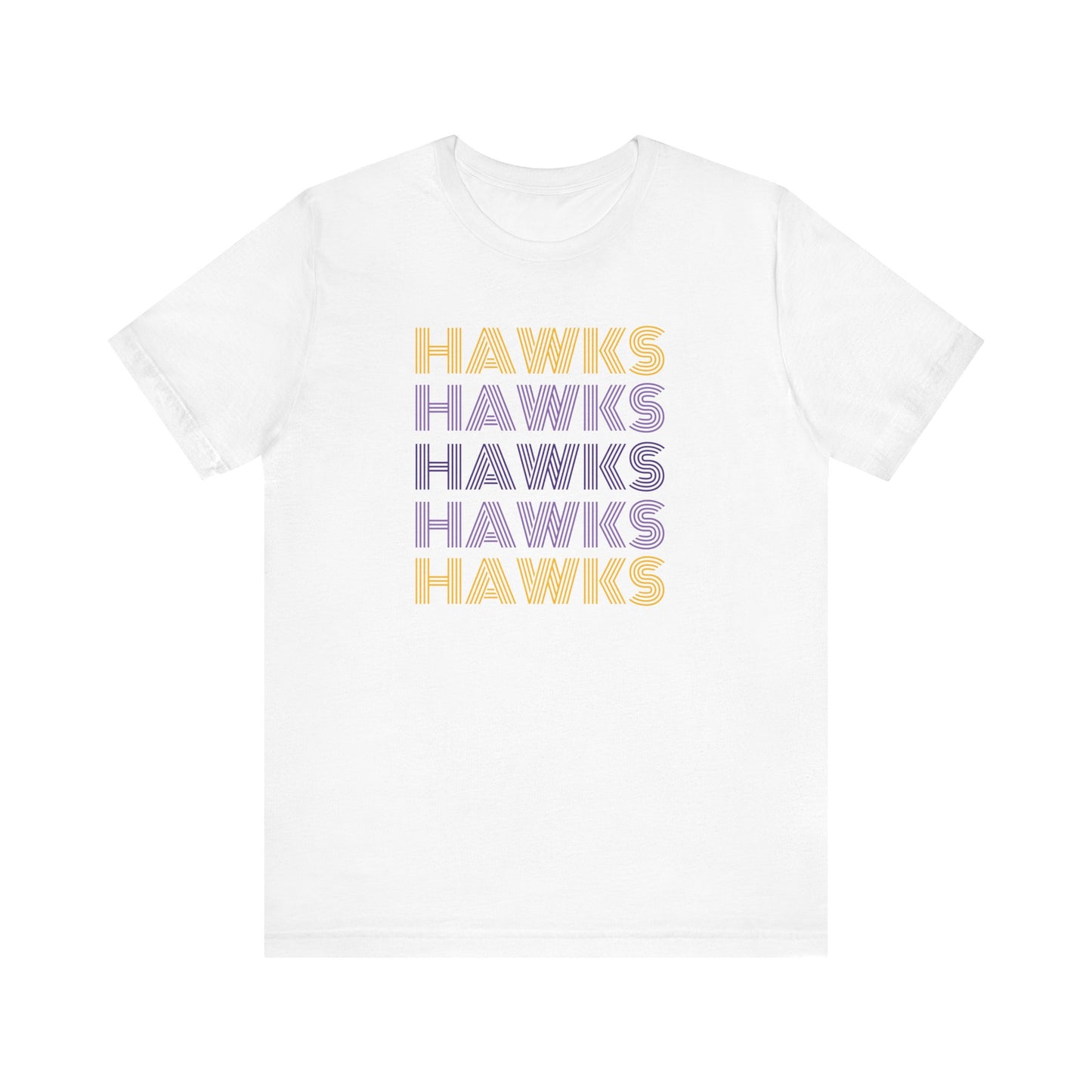 Hawks 5x Lines Unisex Jersey Short Sleeve Tee - Multiple Colors