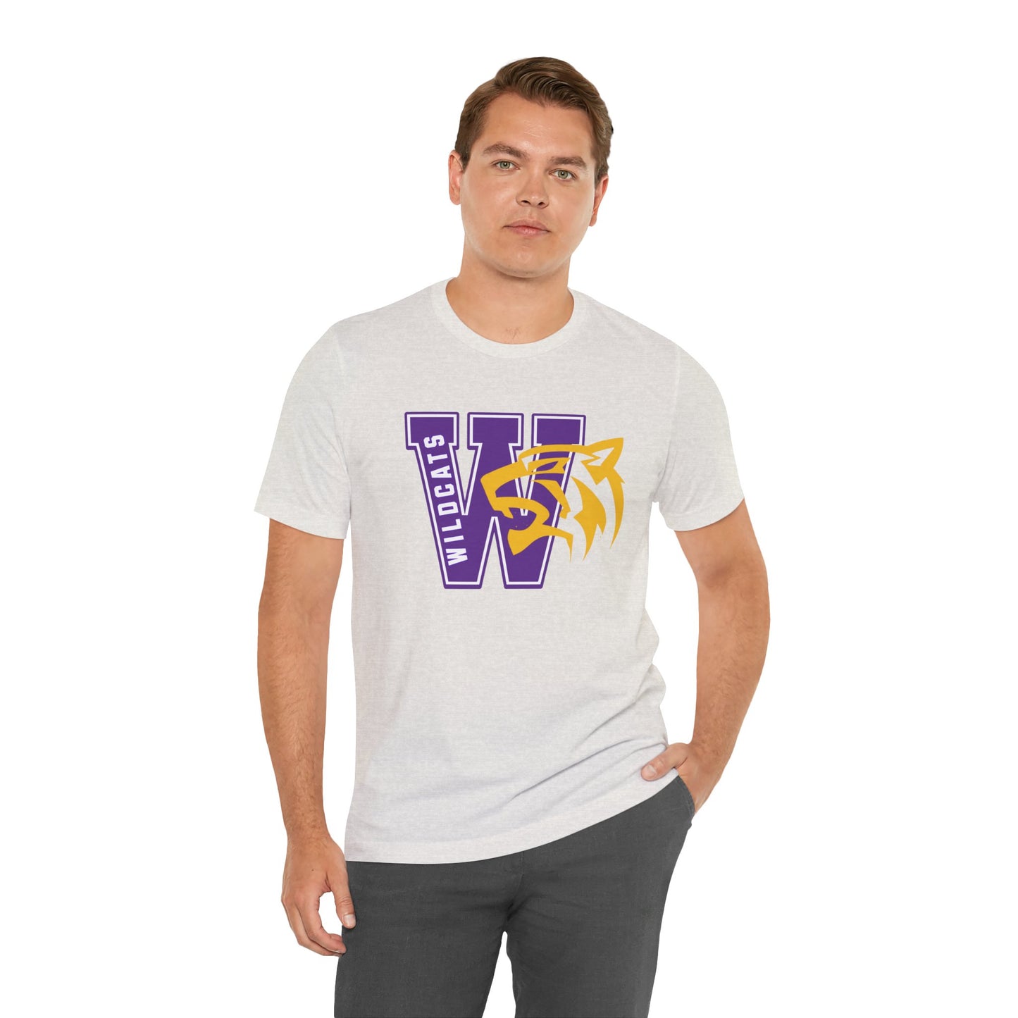 Wildcats Monogram Unisex Jersey Short Sleeve Tee - Multiple Colors