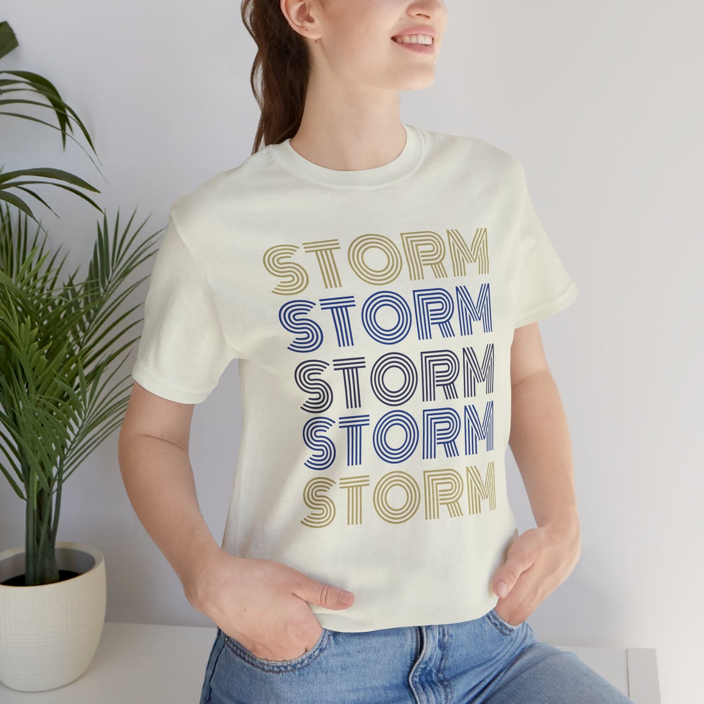 Storm 5x Lines Unisex Jersey Short Sleeve Tee - Multiple Colors