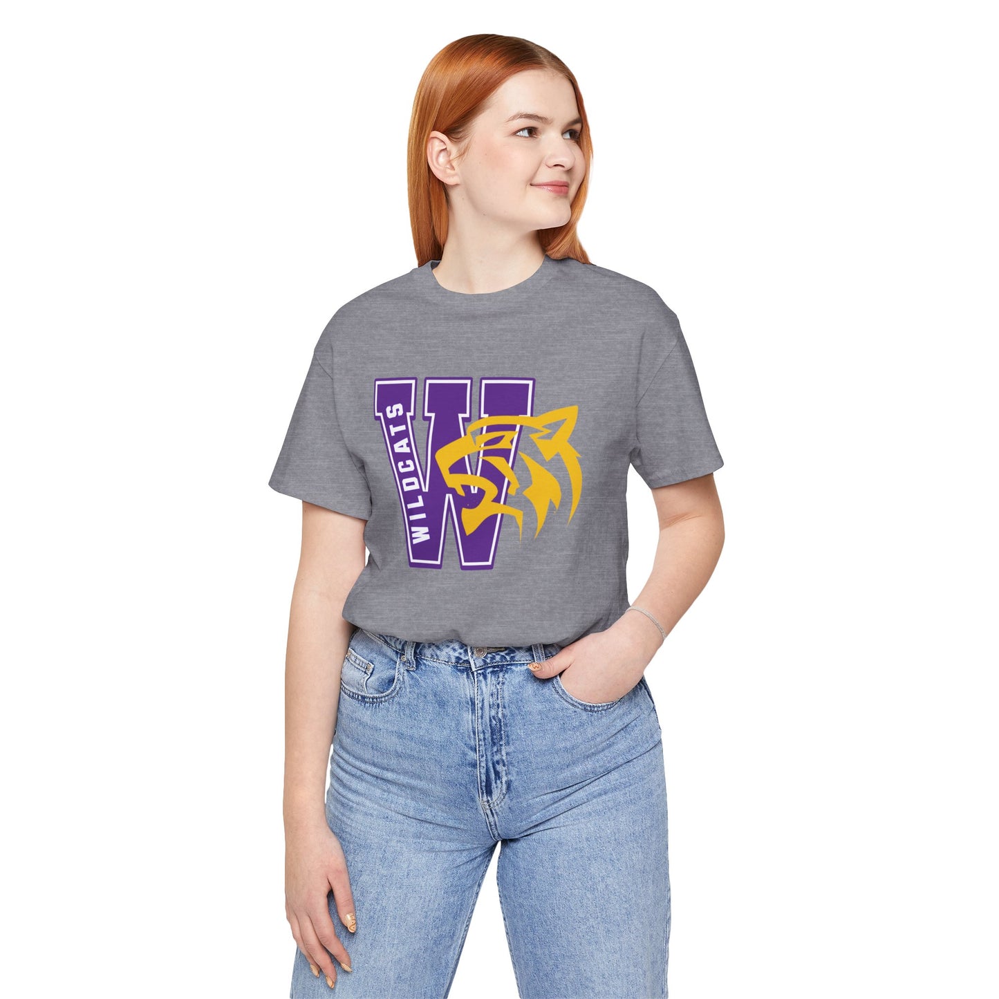 Wildcats Monogram Unisex Jersey Short Sleeve Tee - Multiple Colors