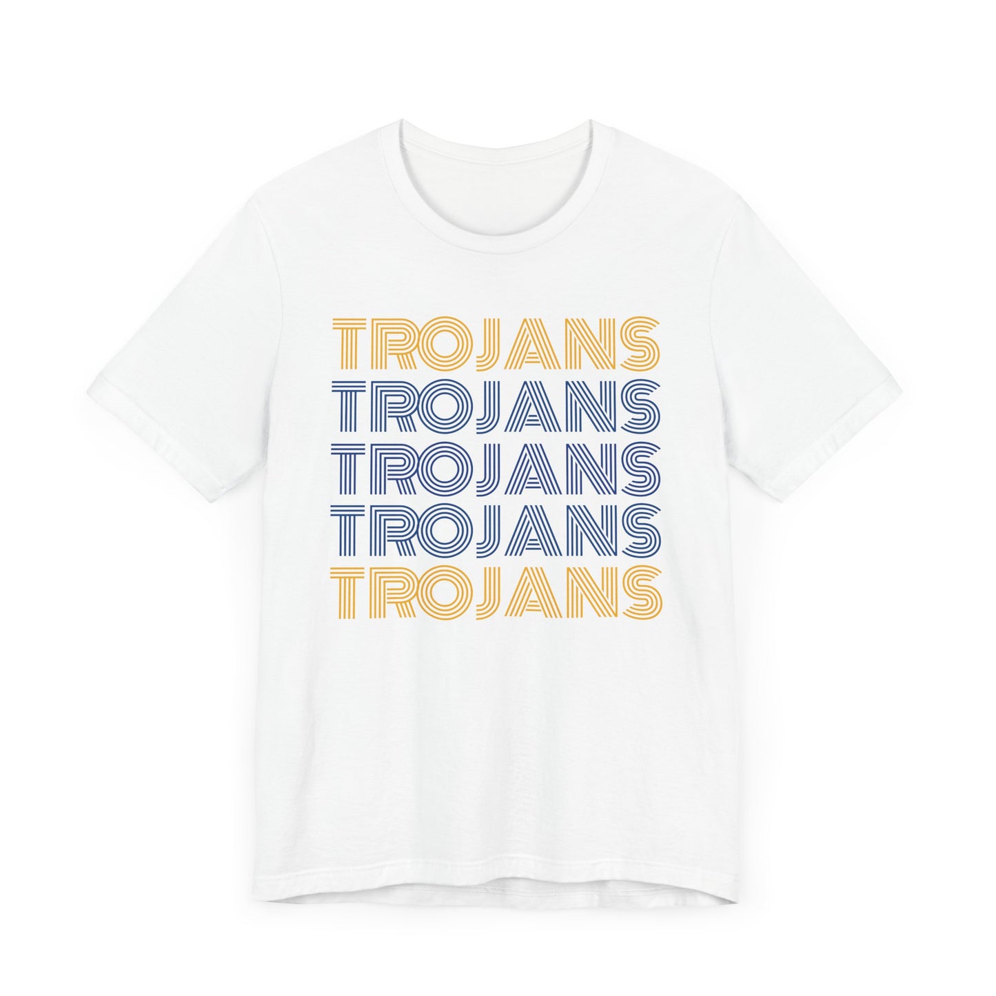 Trojans 5x Line Unisex Jersey Short Sleeve Tee - Multiple Colors