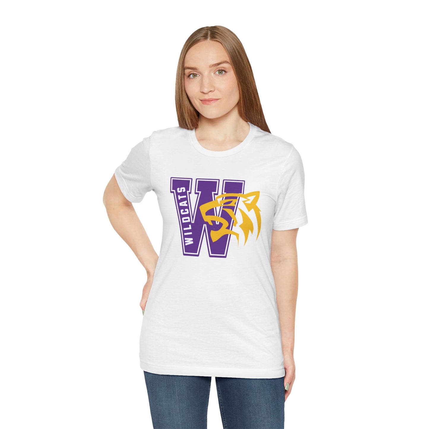 Wildcats Monogram Unisex Jersey Short Sleeve Tee - Multiple Colors