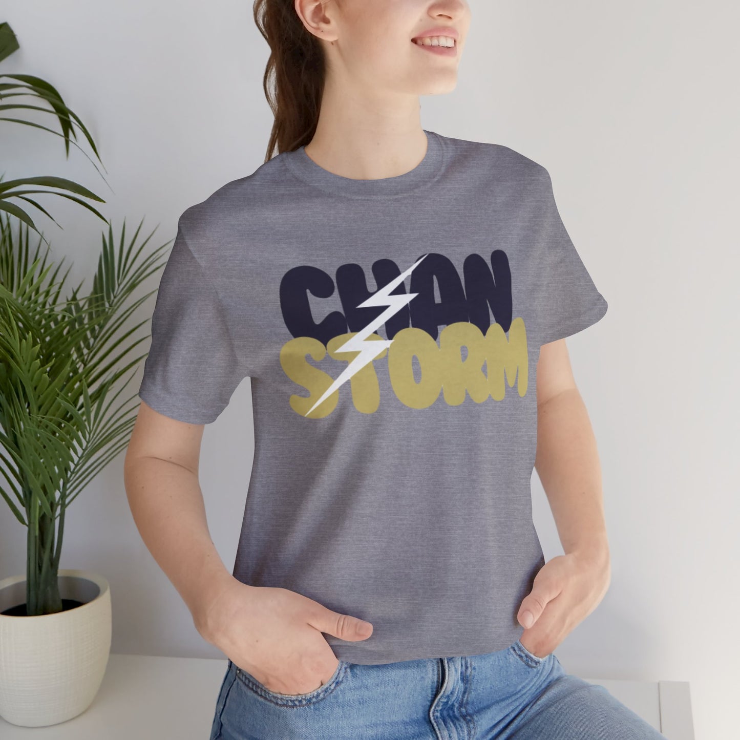 Chan Storm Bubble Letters Unisex Jersey Short Sleeve Tee - Multiple Colors