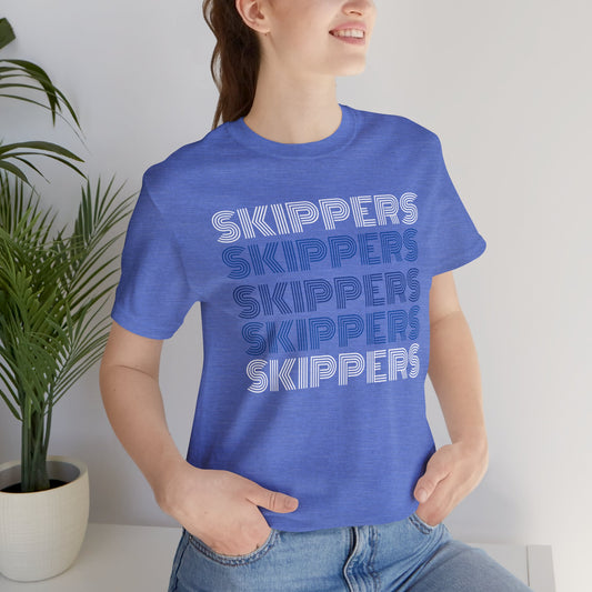 Skippers 5x Line Unisex Jersey Short Sleeve Tee - Multiple Colors