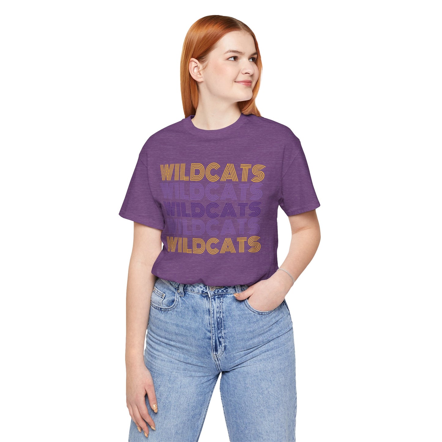 Wildcats 5x Lines Unisex Jersey Short Sleeve Tee - Multiple Colors