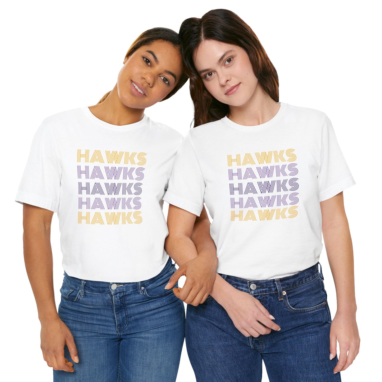 Hawks 5x Lines Unisex Jersey Short Sleeve Tee - Multiple Colors