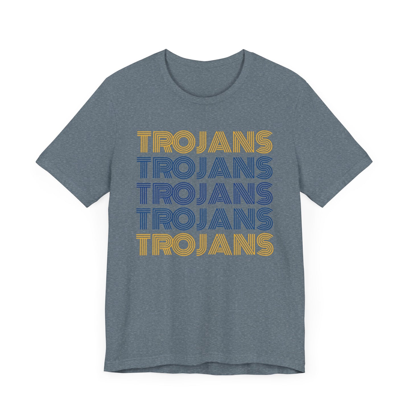 Trojans 5x Line Unisex Jersey Short Sleeve Tee - Multiple Colors