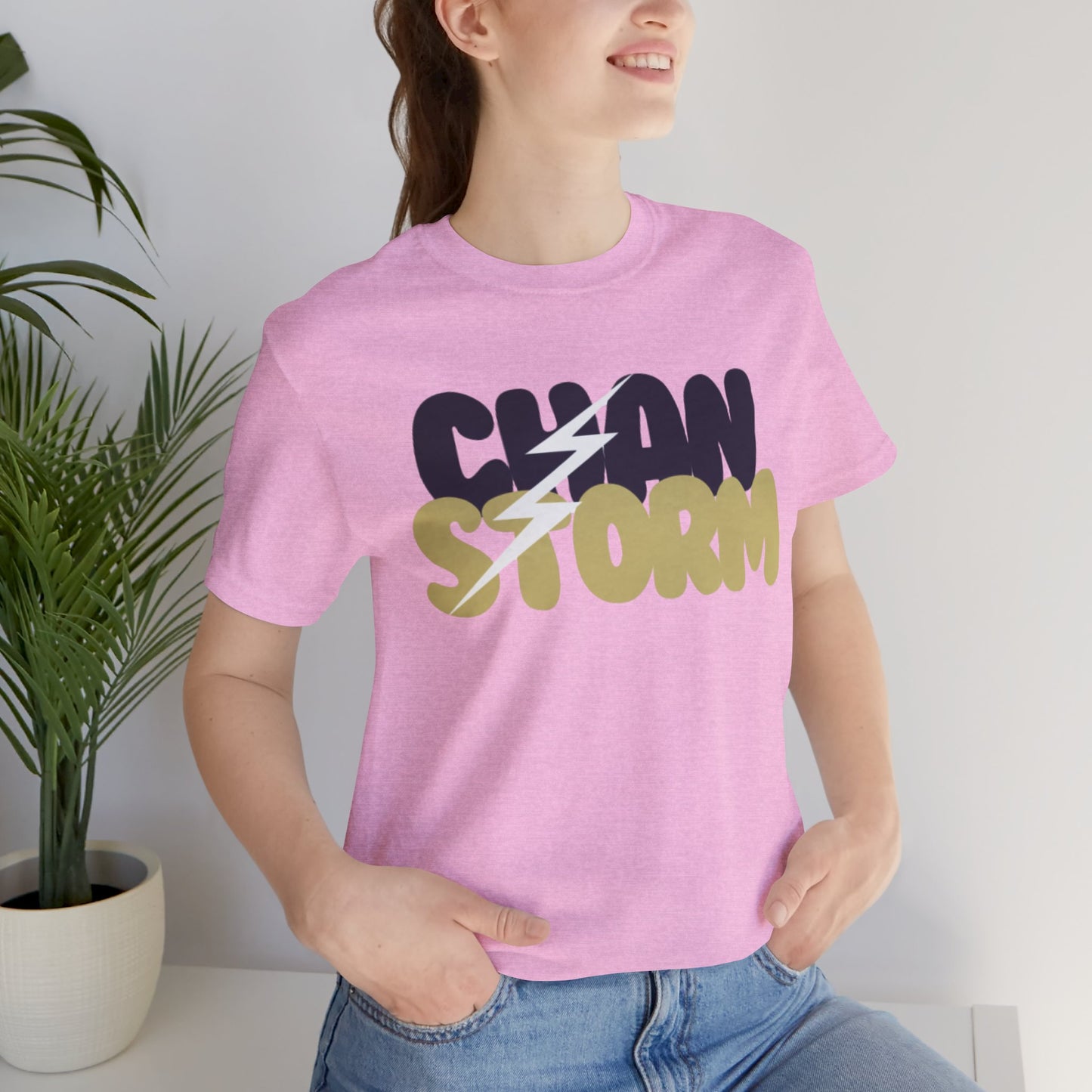 Chan Storm Bubble Letters Unisex Jersey Short Sleeve Tee - Multiple Colors