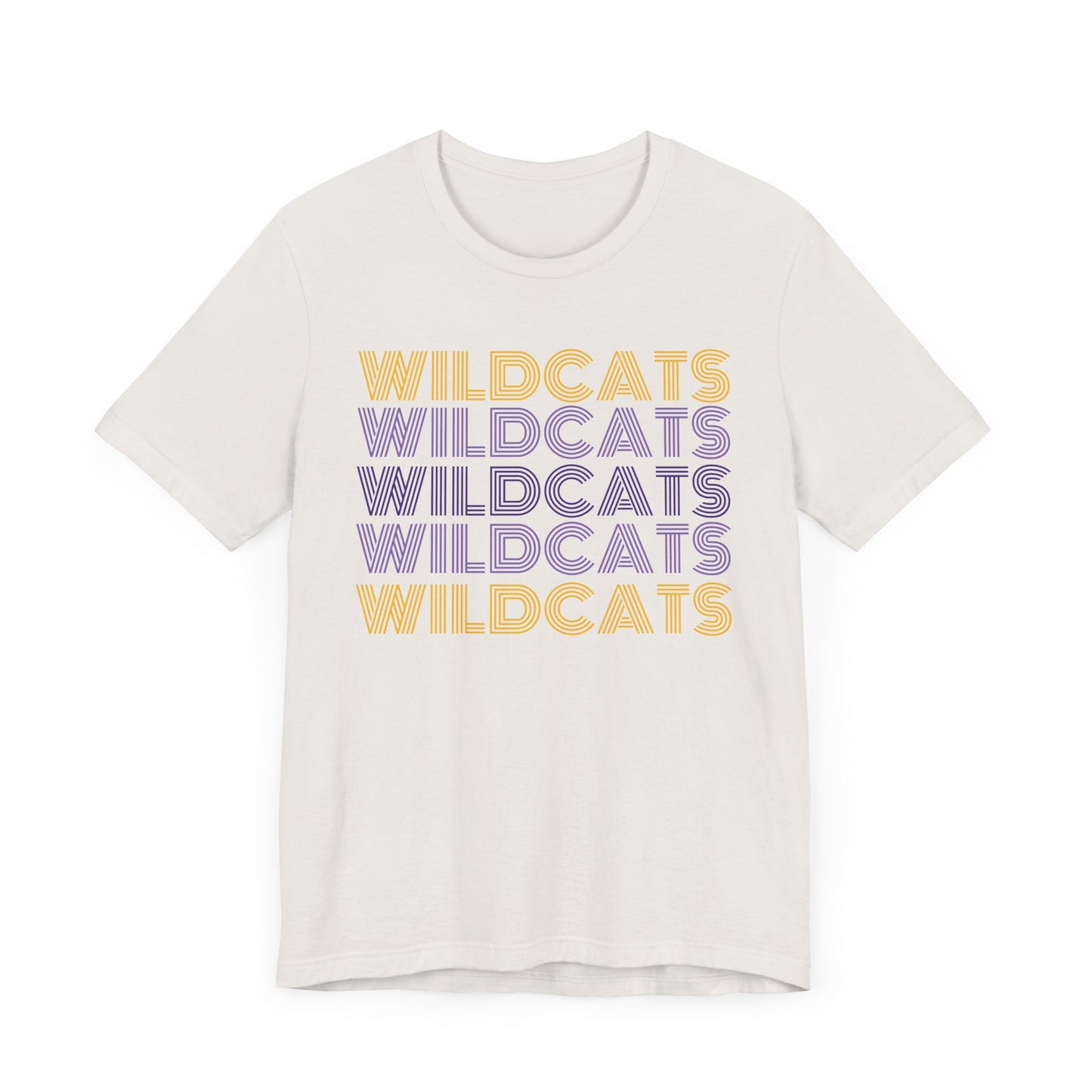 Wildcats 5x Lines Unisex Jersey Short Sleeve Tee - Multiple Colors