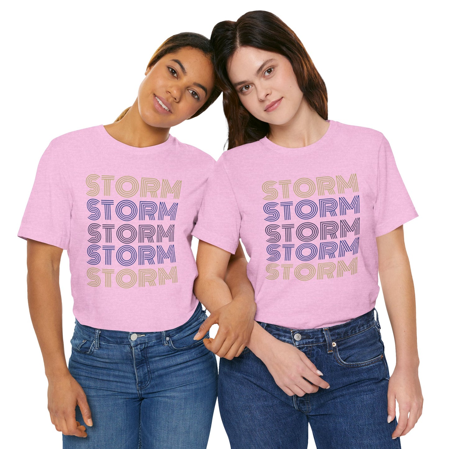 Storm 5x Lines Unisex Jersey Short Sleeve Tee - Multiple Colors