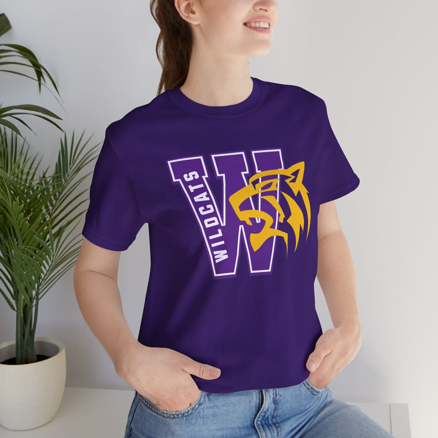 Wildcats Monogram Unisex Jersey Short Sleeve Tee - Multiple Colors