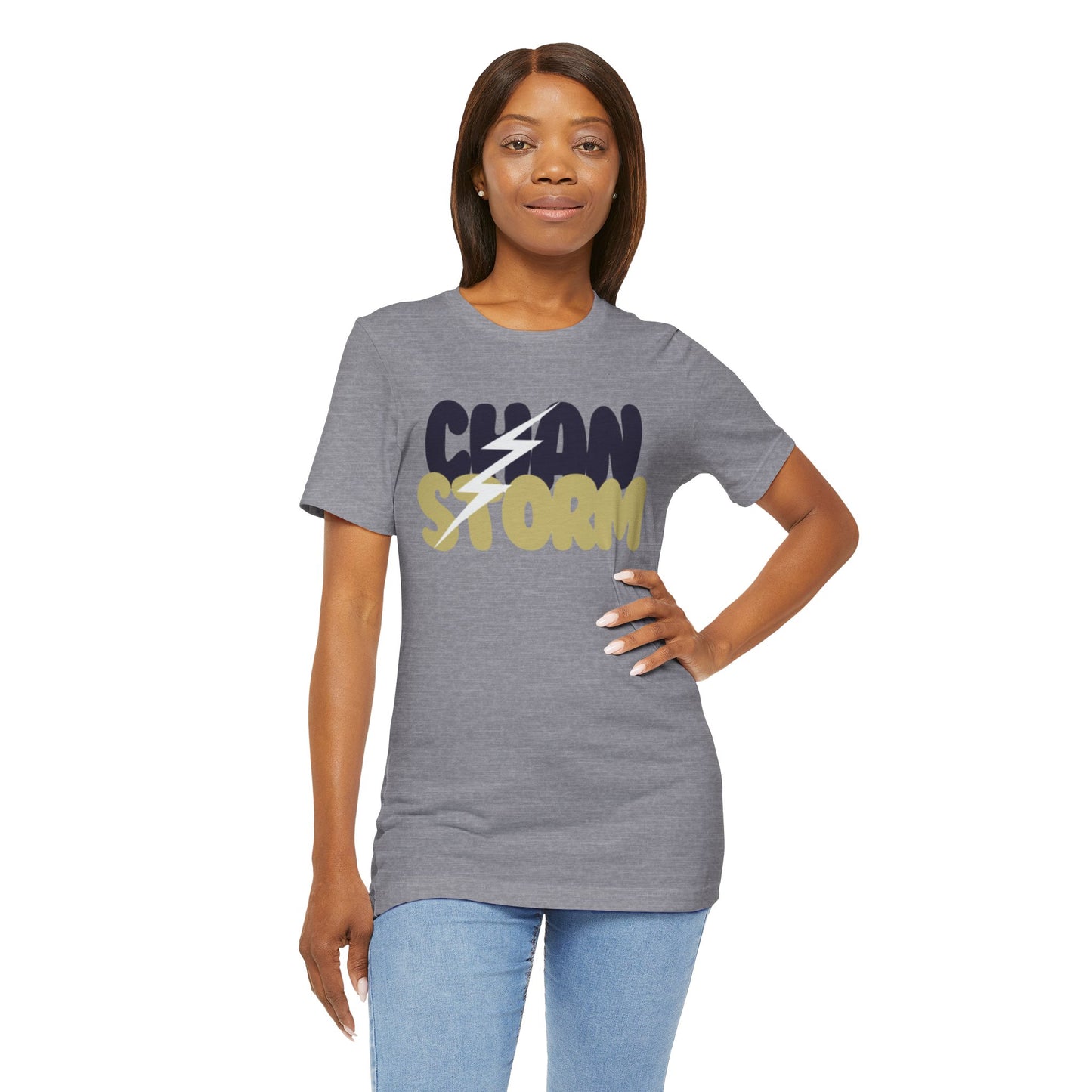 Chan Storm Bubble Letters Unisex Jersey Short Sleeve Tee - Multiple Colors