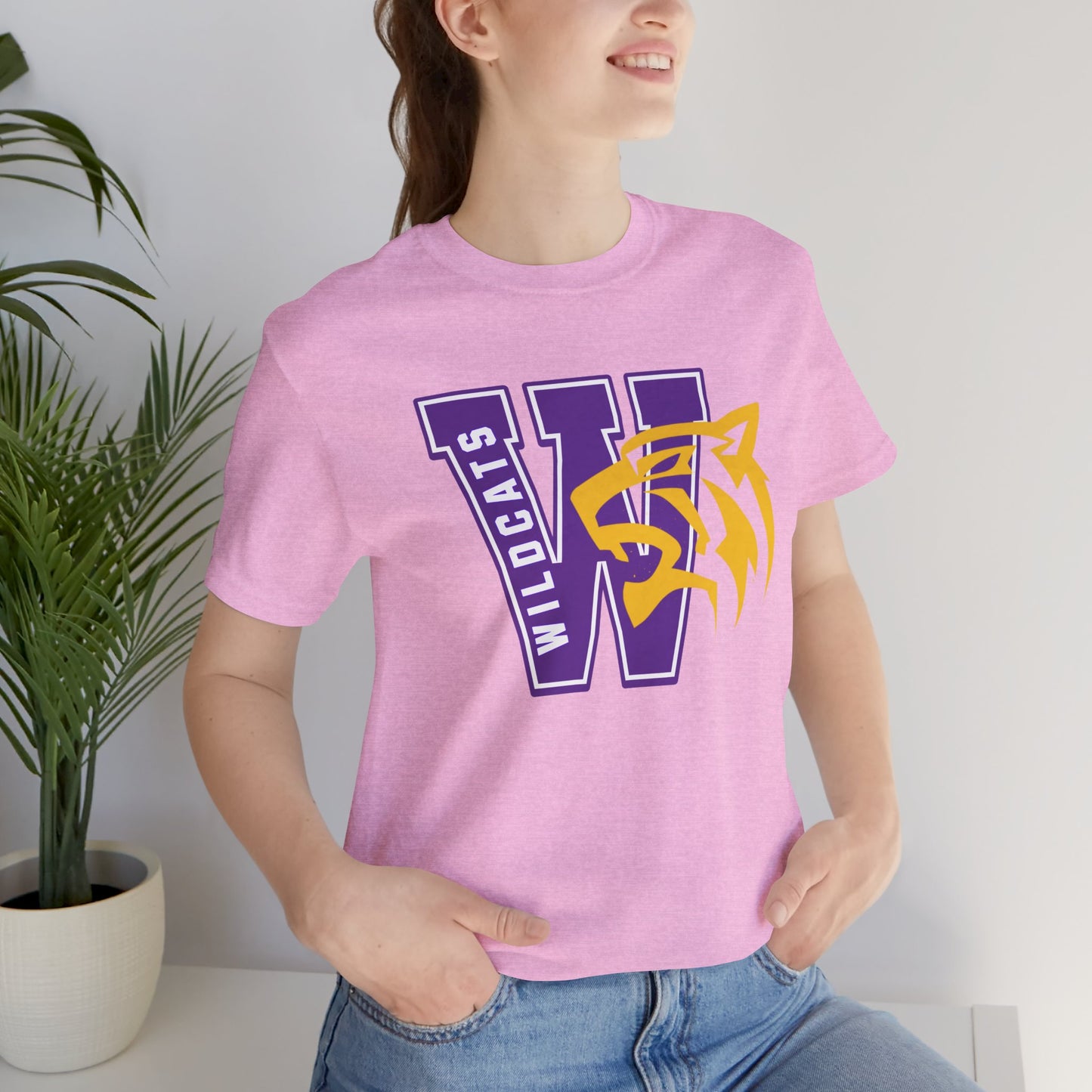 Wildcats Monogram Unisex Jersey Short Sleeve Tee - Multiple Colors