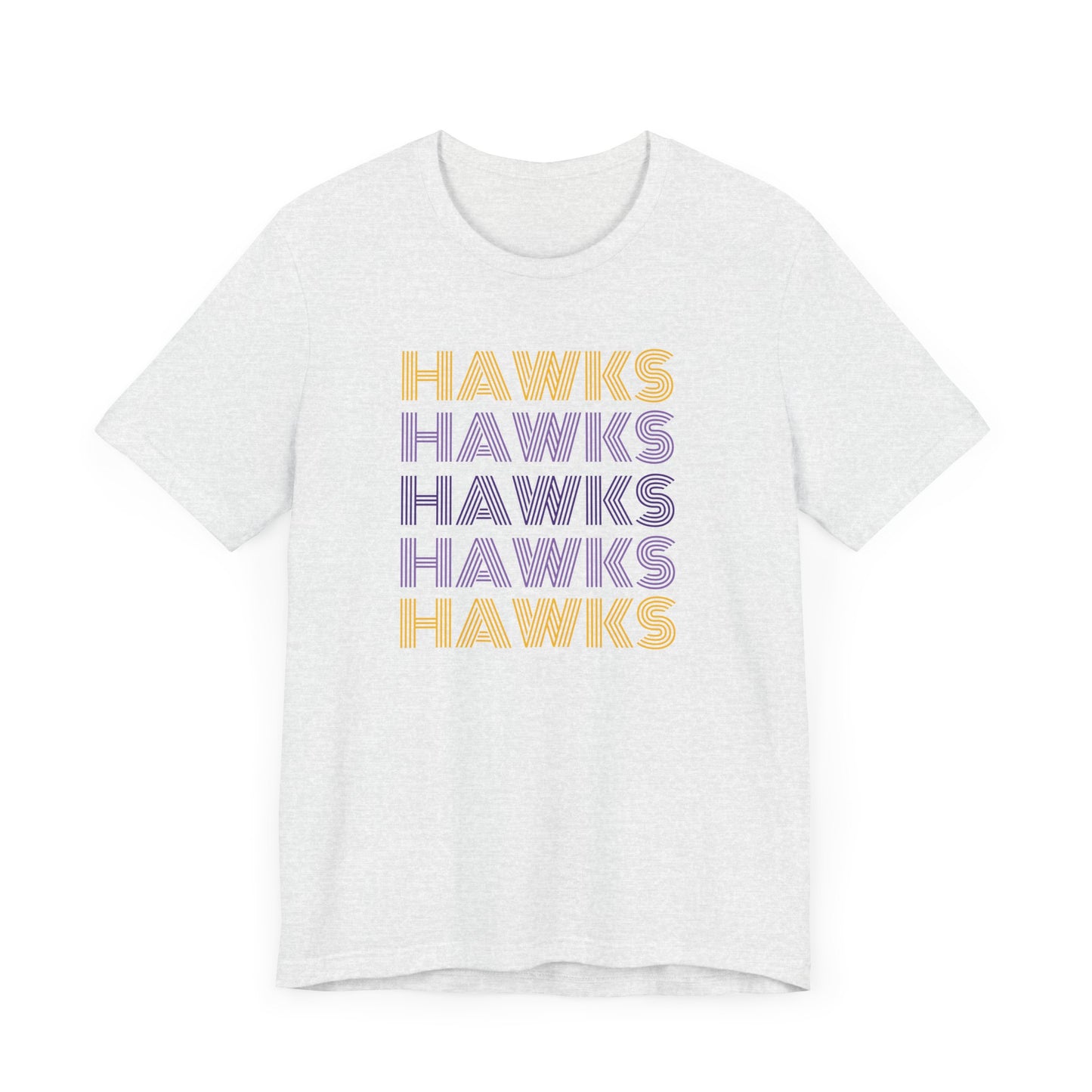 Hawks 5x Lines Unisex Jersey Short Sleeve Tee - Multiple Colors