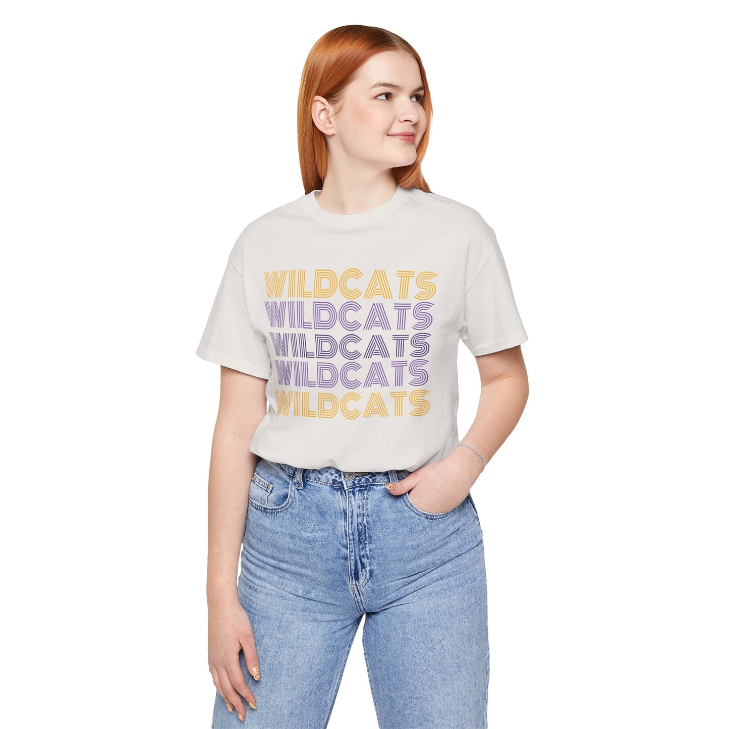 Wildcats 5x Lines Unisex Jersey Short Sleeve Tee - Multiple Colors