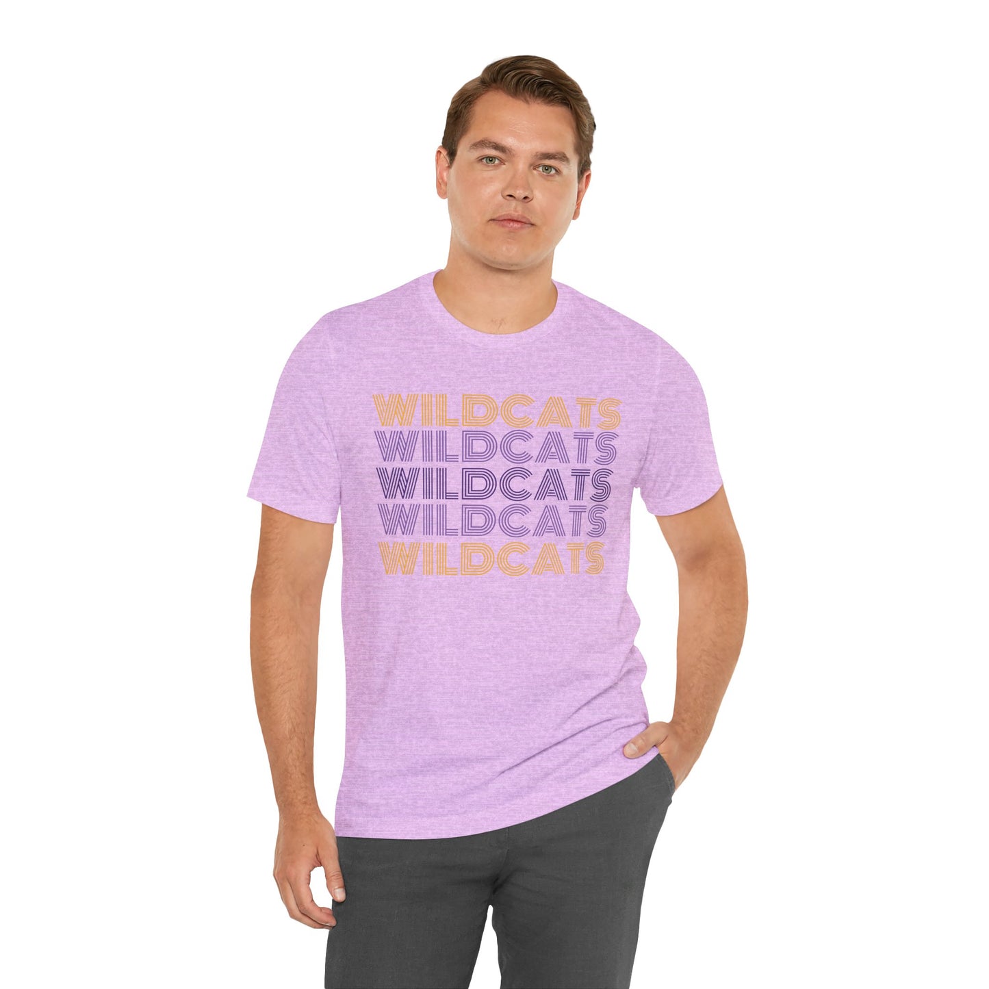 Wildcats 5x Lines Unisex Jersey Short Sleeve Tee - Multiple Colors