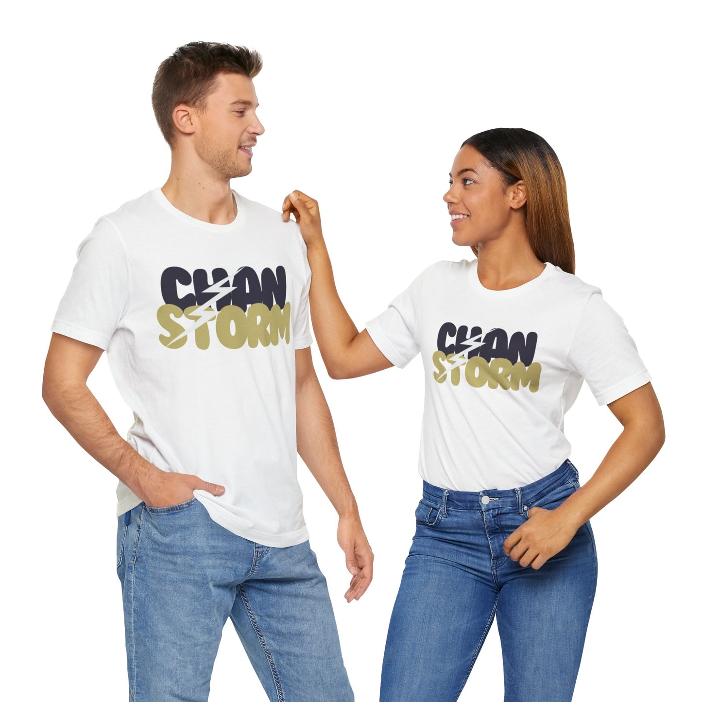 Chan Storm Bubble Letters Unisex Jersey Short Sleeve Tee - Multiple Colors