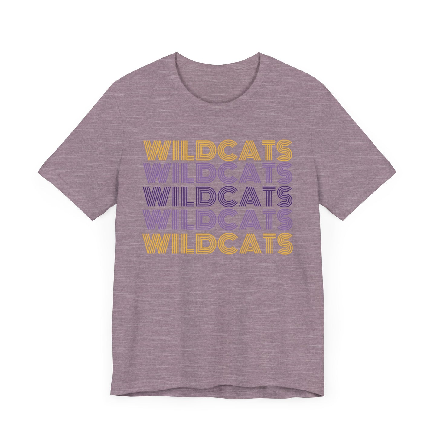 Wildcats 5x Lines Unisex Jersey Short Sleeve Tee - Multiple Colors