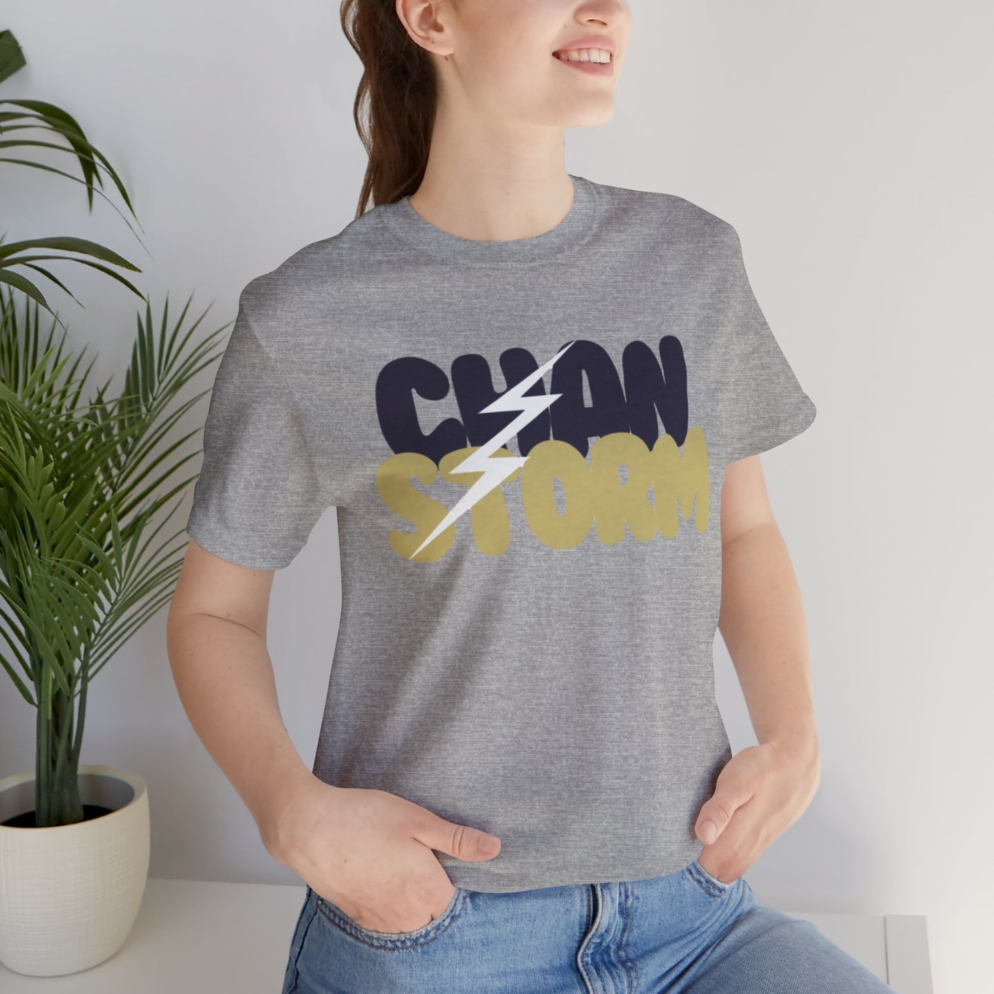 Chan Storm Bubble Letters Unisex Jersey Short Sleeve Tee - Multiple Colors