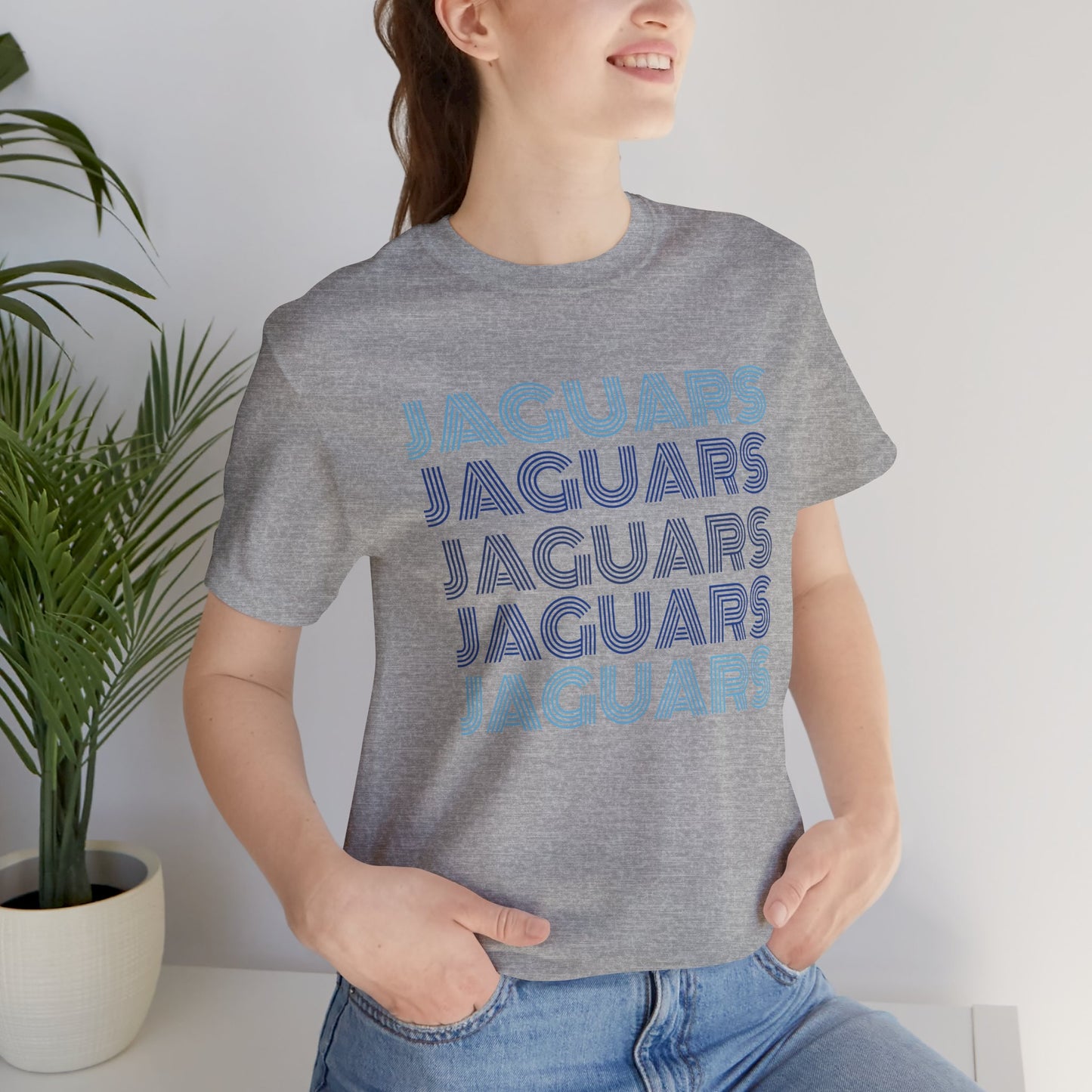 Jaguars 5x Line Unisex Jersey Short Sleeve Tee - Multiple Colors