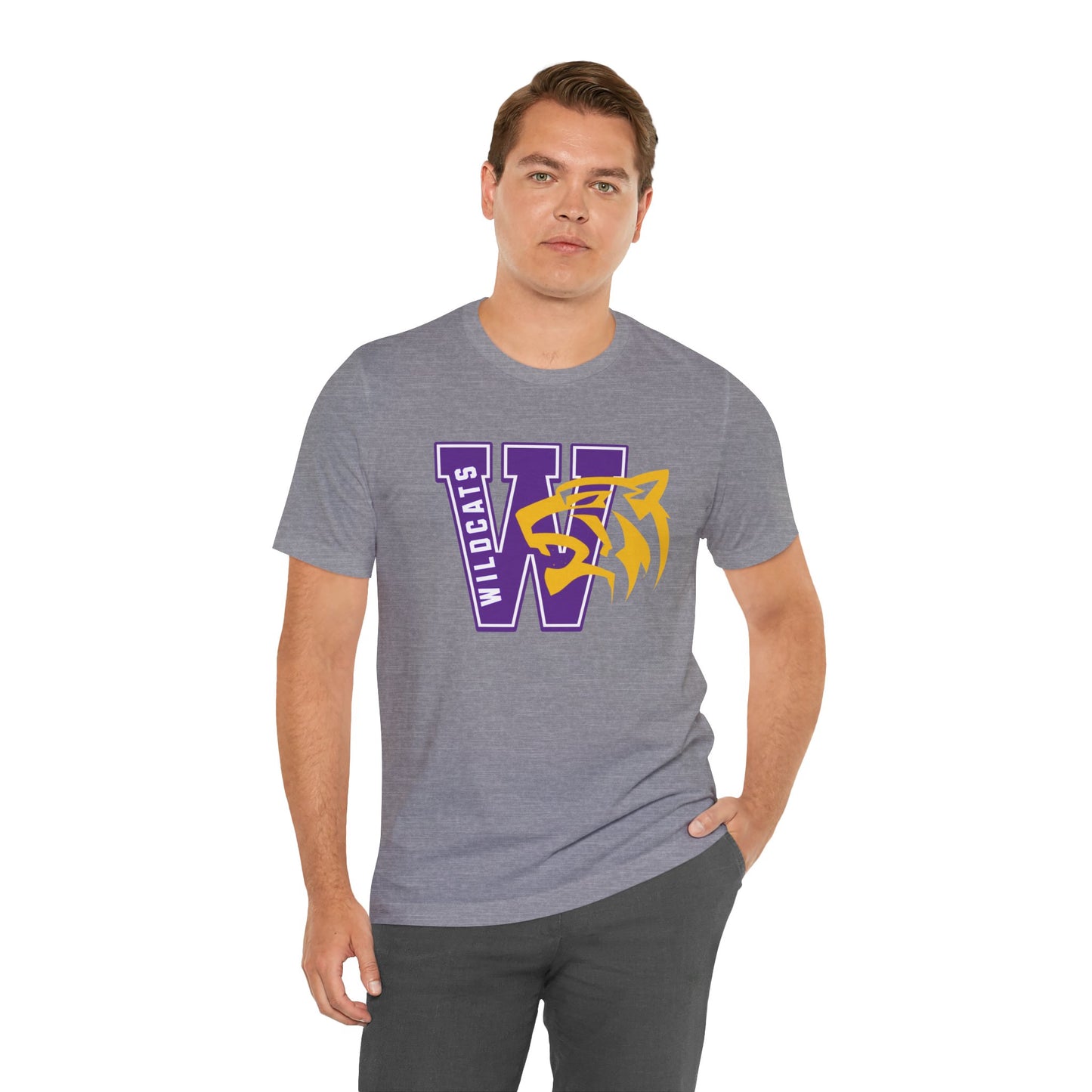 Wildcats Monogram Unisex Jersey Short Sleeve Tee - Multiple Colors