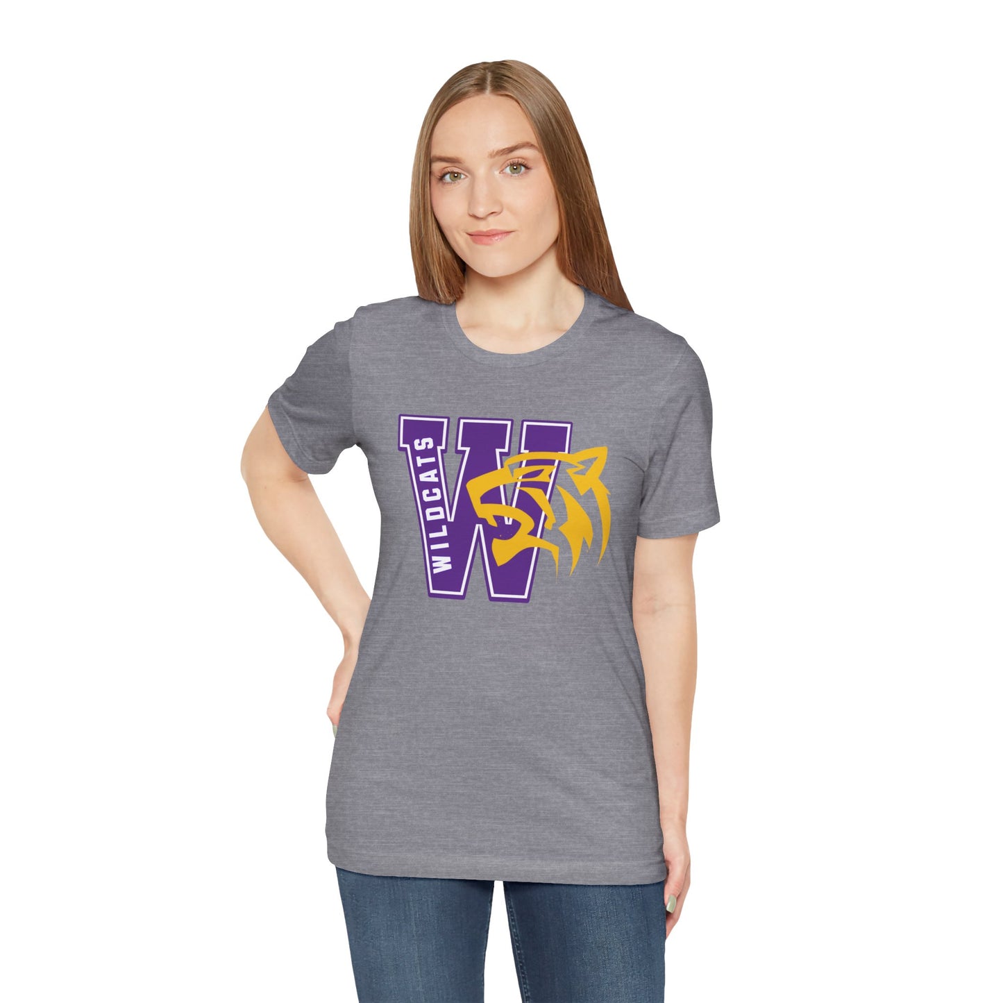 Wildcats Monogram Unisex Jersey Short Sleeve Tee - Multiple Colors