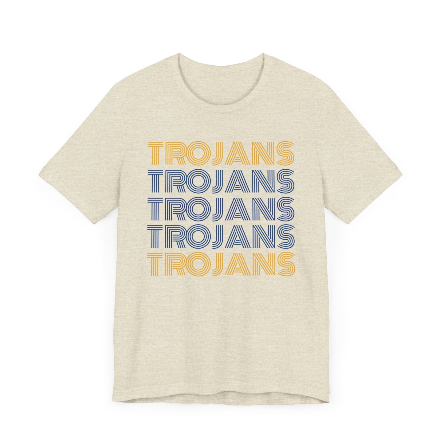 Trojans 5x Line Unisex Jersey Short Sleeve Tee - Multiple Colors