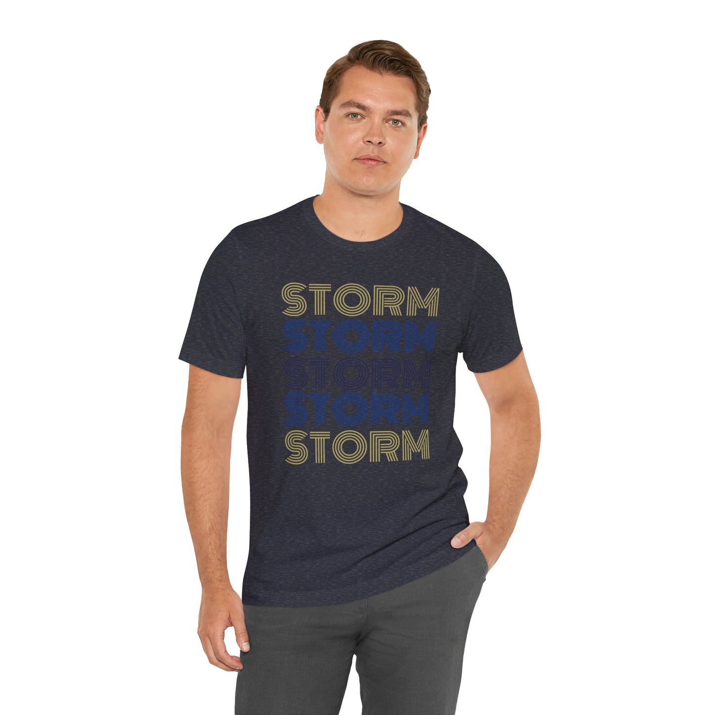 Storm 5x Lines Unisex Jersey Short Sleeve Tee - Multiple Colors