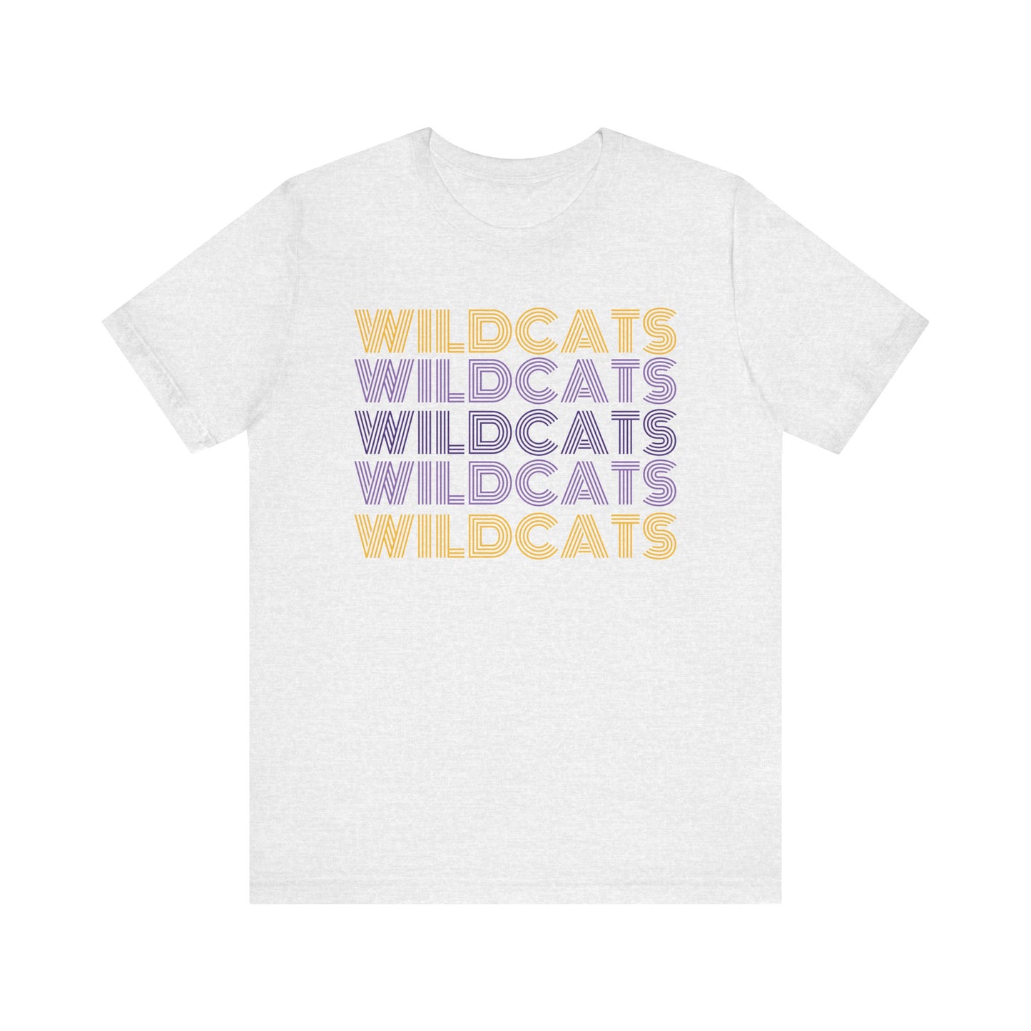 Wildcats 5x Lines Unisex Jersey Short Sleeve Tee - Multiple Colors