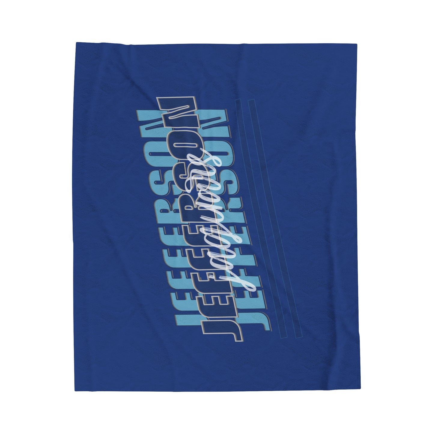 Jefferson Velveteen Plush Blanket - Blue