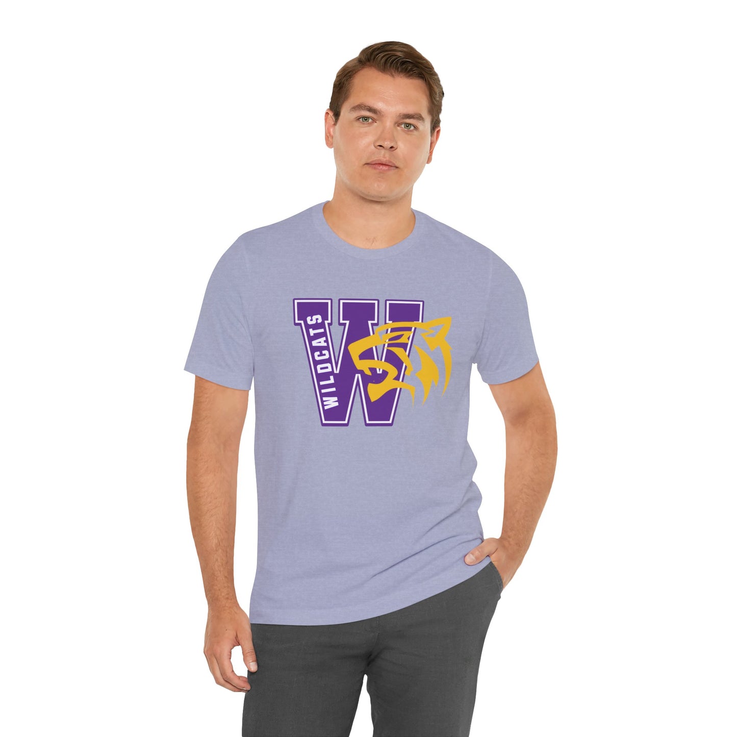 Wildcats Monogram Unisex Jersey Short Sleeve Tee - Multiple Colors