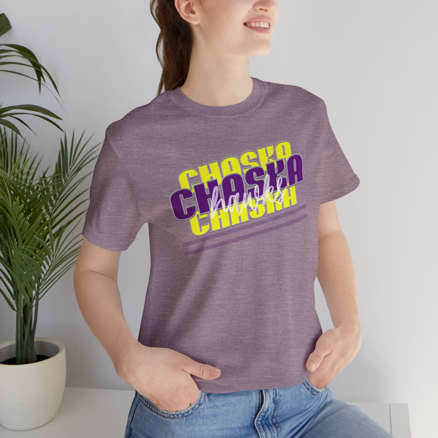 Chaska Hawks Unisex Jersey Short Sleeve Tee - Multiple Colors