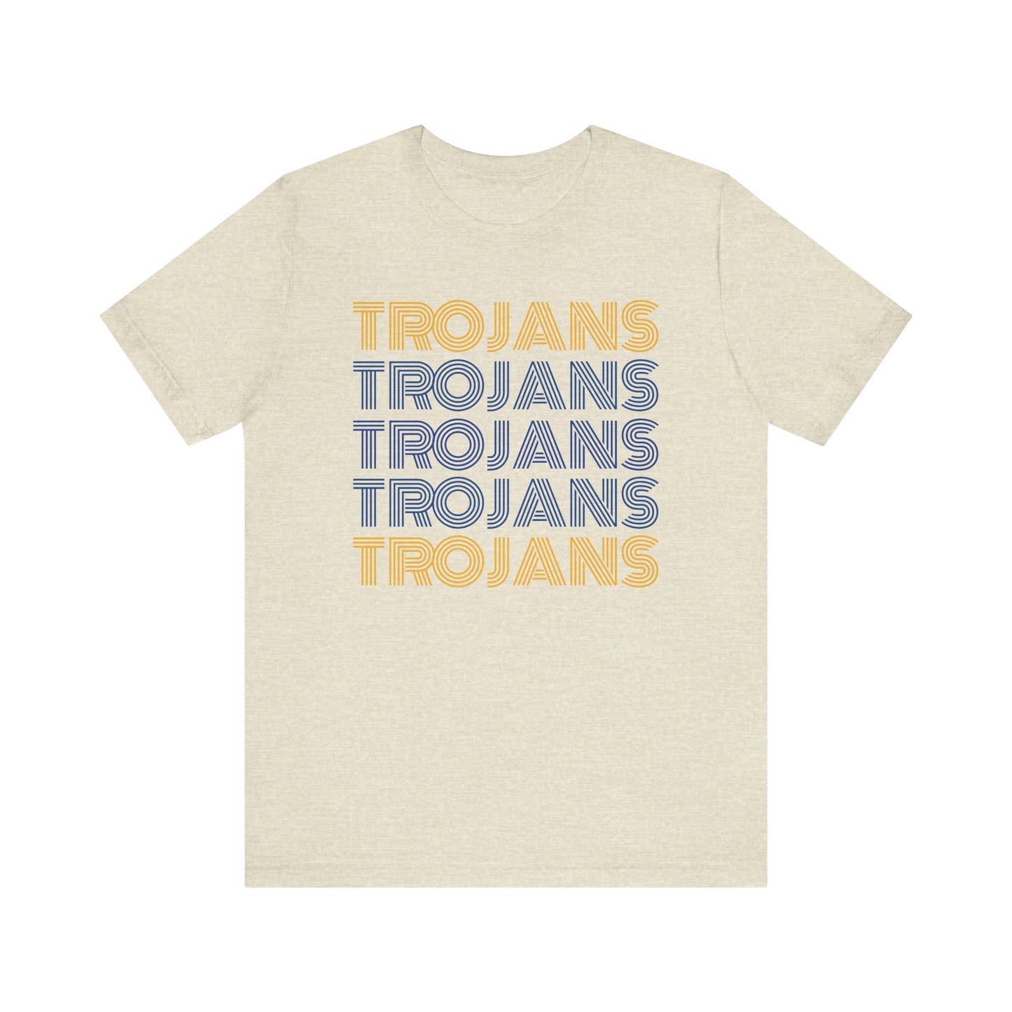 Trojans 5x Line Unisex Jersey Short Sleeve Tee - Multiple Colors