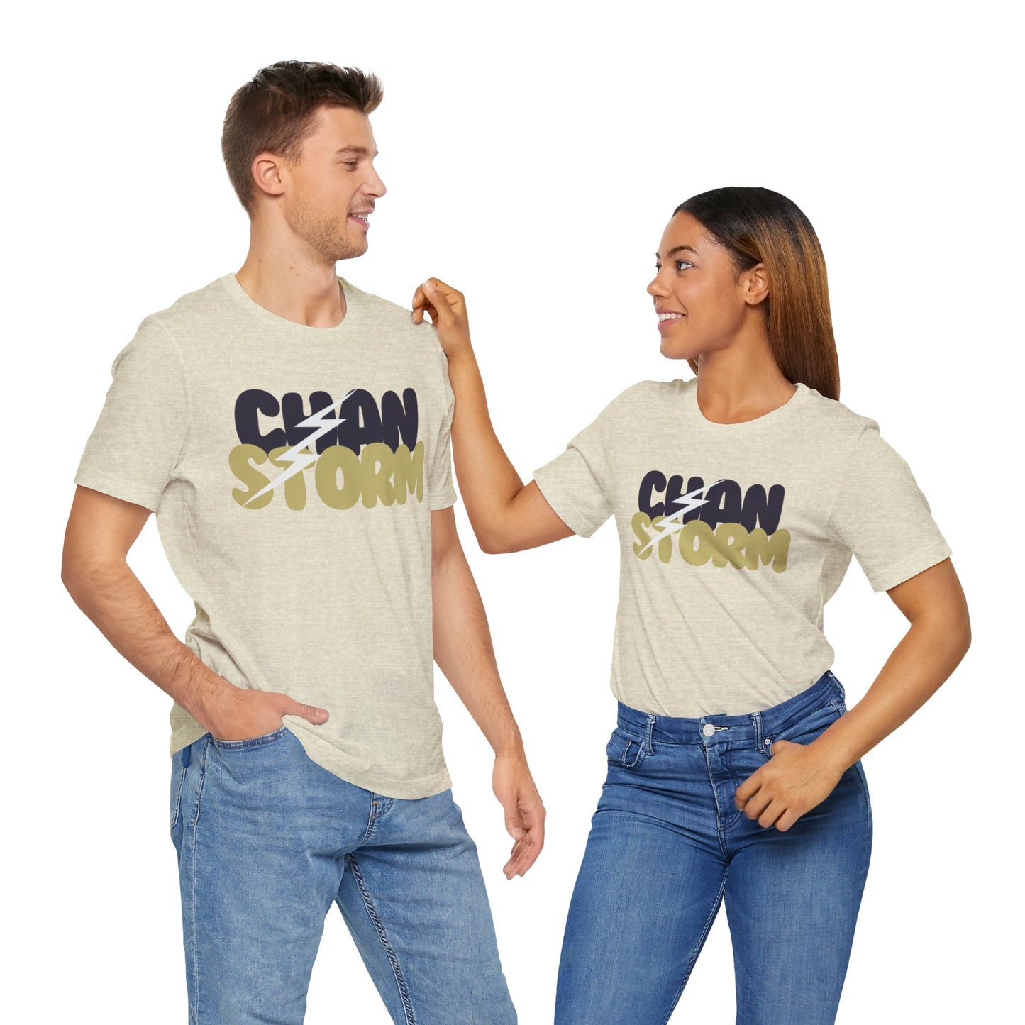 Chan Storm Bubble Letters Unisex Jersey Short Sleeve Tee - Multiple Colors