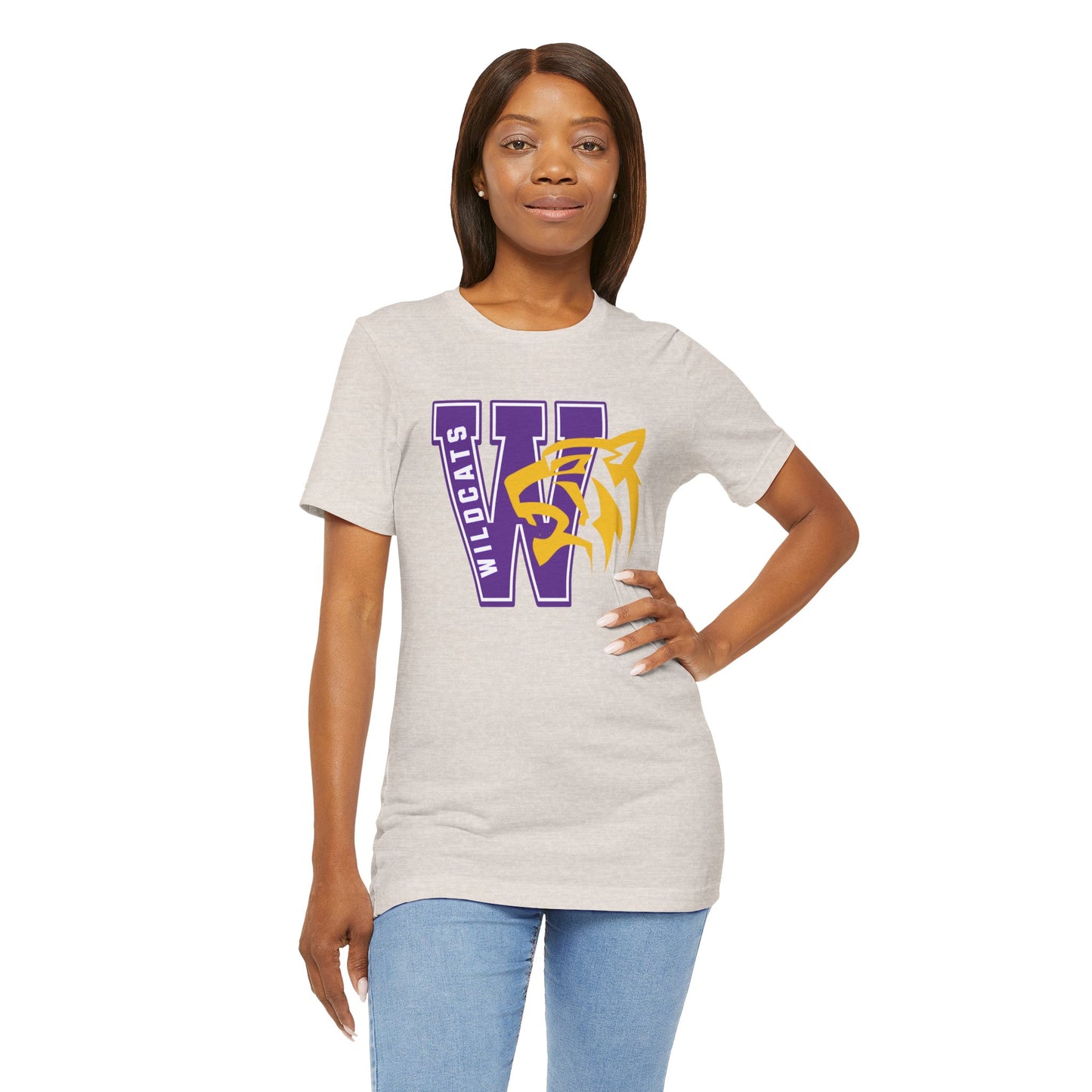 Wildcats Monogram Unisex Jersey Short Sleeve Tee - Multiple Colors