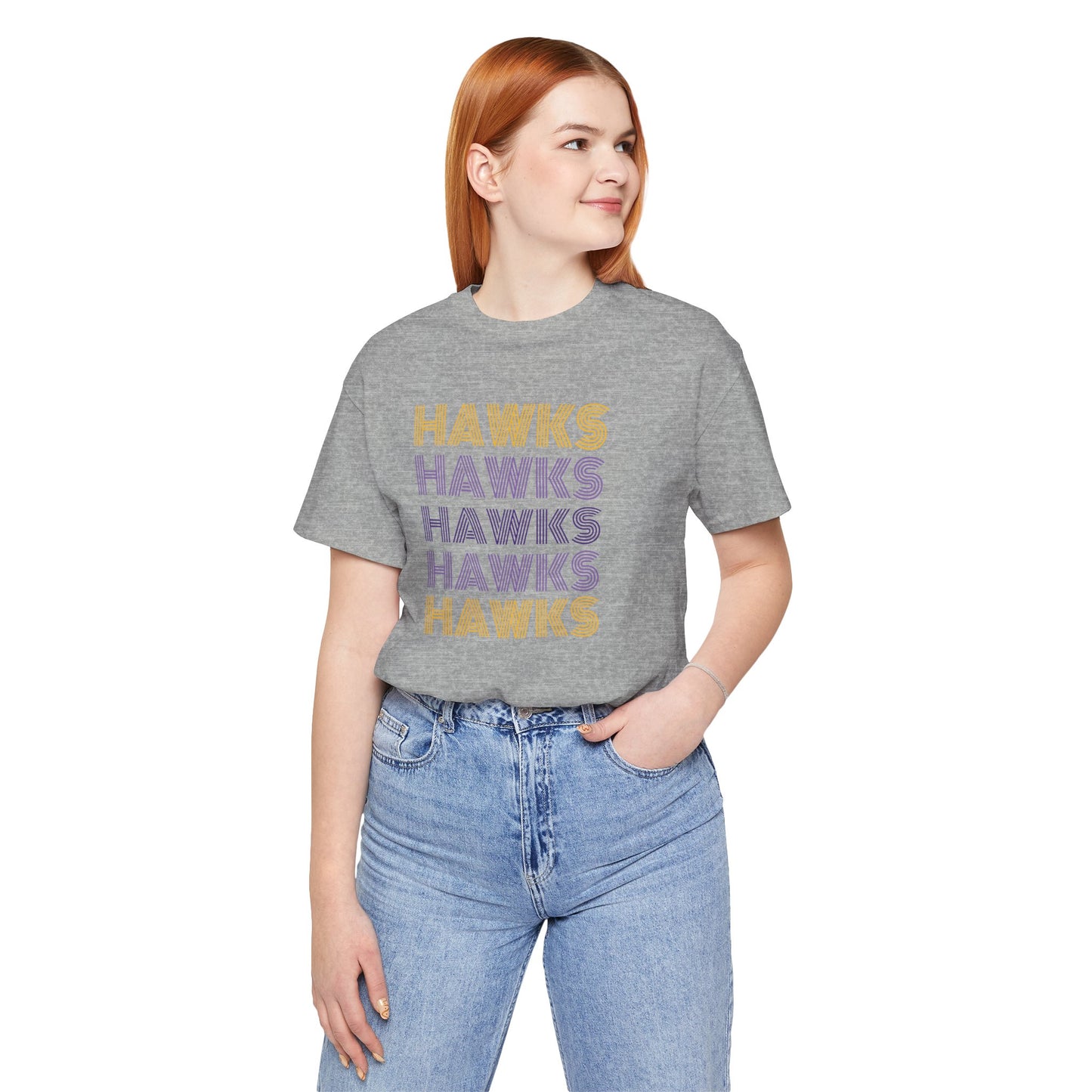 Hawks 5x Lines Unisex Jersey Short Sleeve Tee - Multiple Colors