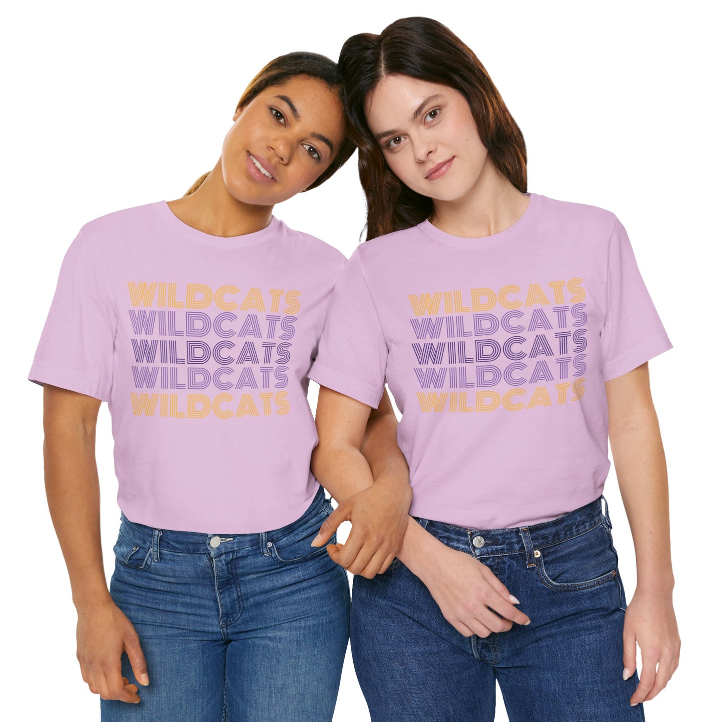 Wildcats 5x Lines Unisex Jersey Short Sleeve Tee - Multiple Colors