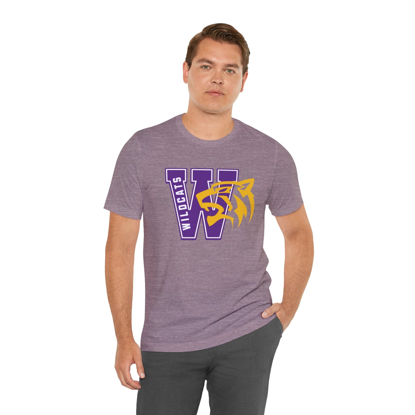 Wildcats Monogram Unisex Jersey Short Sleeve Tee - Multiple Colors