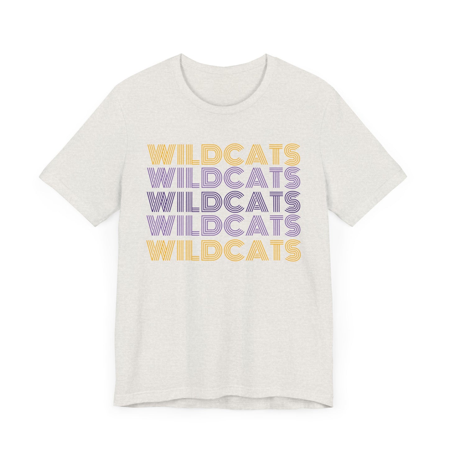 Wildcats 5x Lines Unisex Jersey Short Sleeve Tee - Multiple Colors