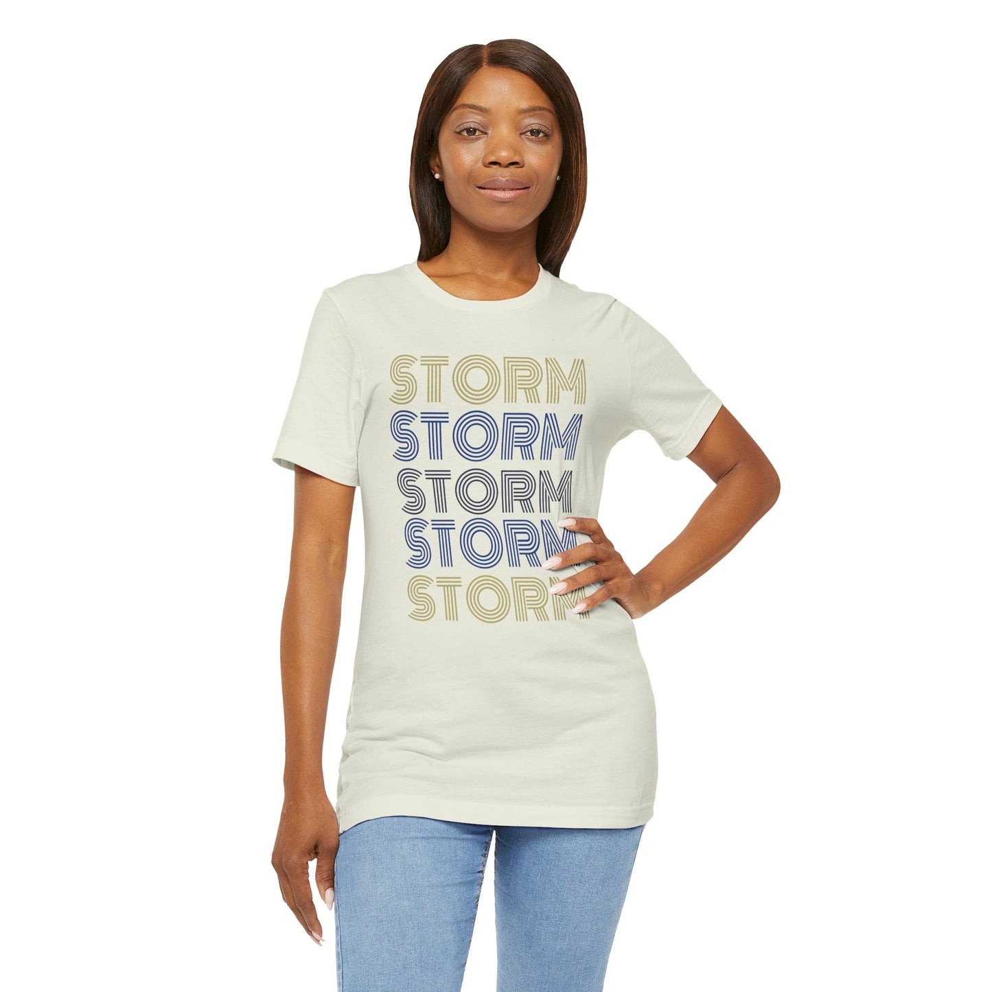 Storm 5x Lines Unisex Jersey Short Sleeve Tee - Multiple Colors