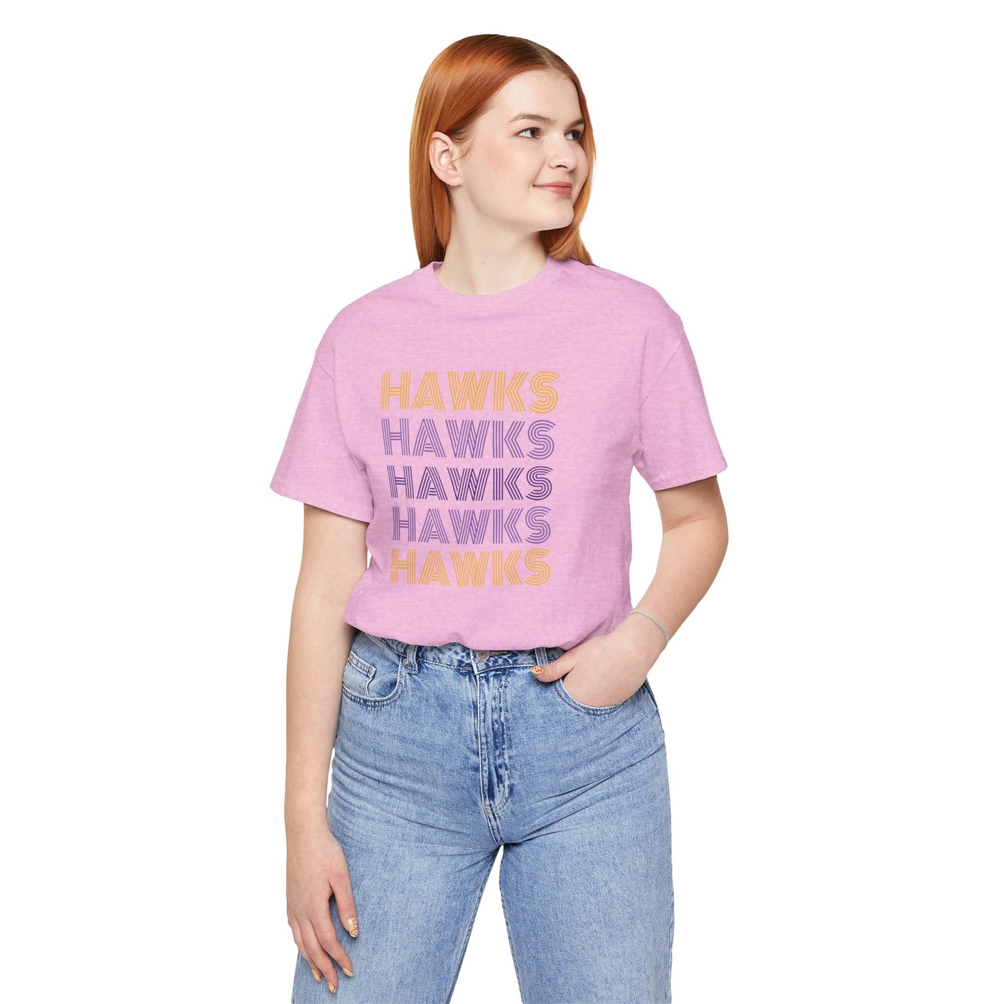 Hawks 5x Lines Unisex Jersey Short Sleeve Tee - Multiple Colors