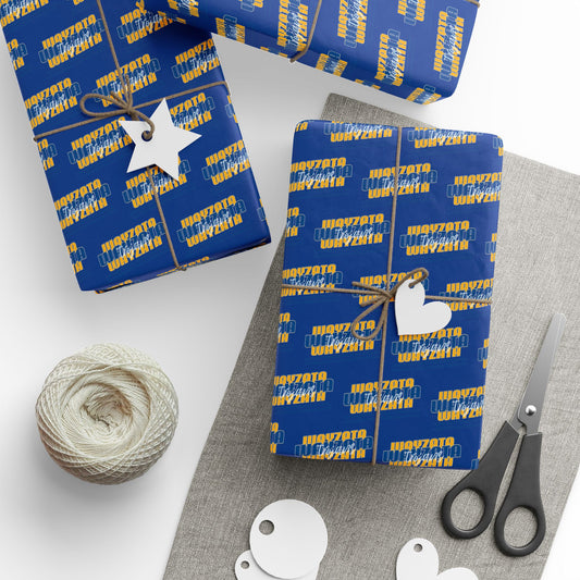 Wayzata Trojans Wrapping Paper - Blue