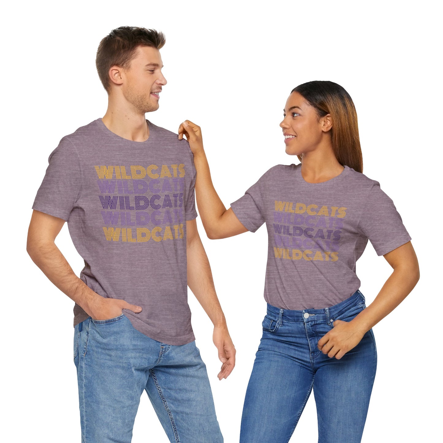 Wildcats 5x Lines Unisex Jersey Short Sleeve Tee - Multiple Colors