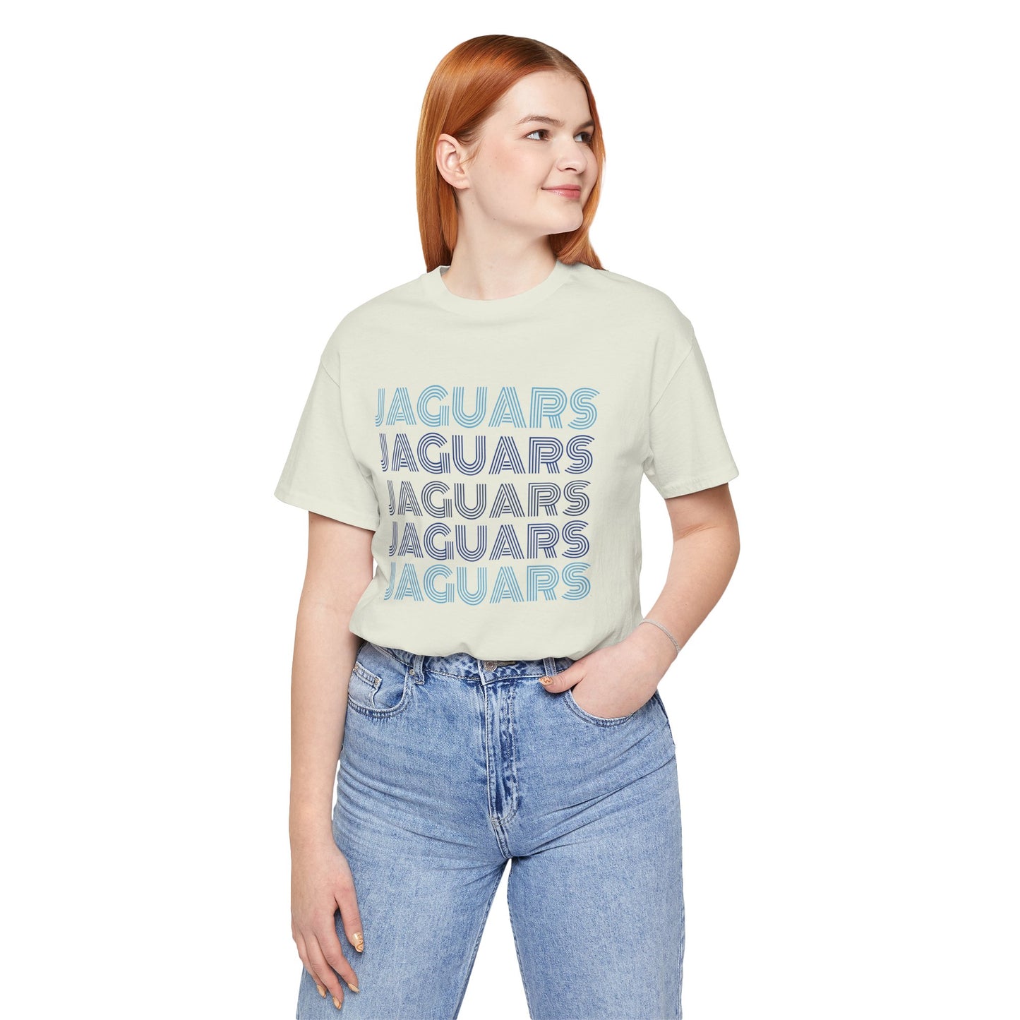 Jaguars 5x Line Unisex Jersey Short Sleeve Tee - Multiple Colors