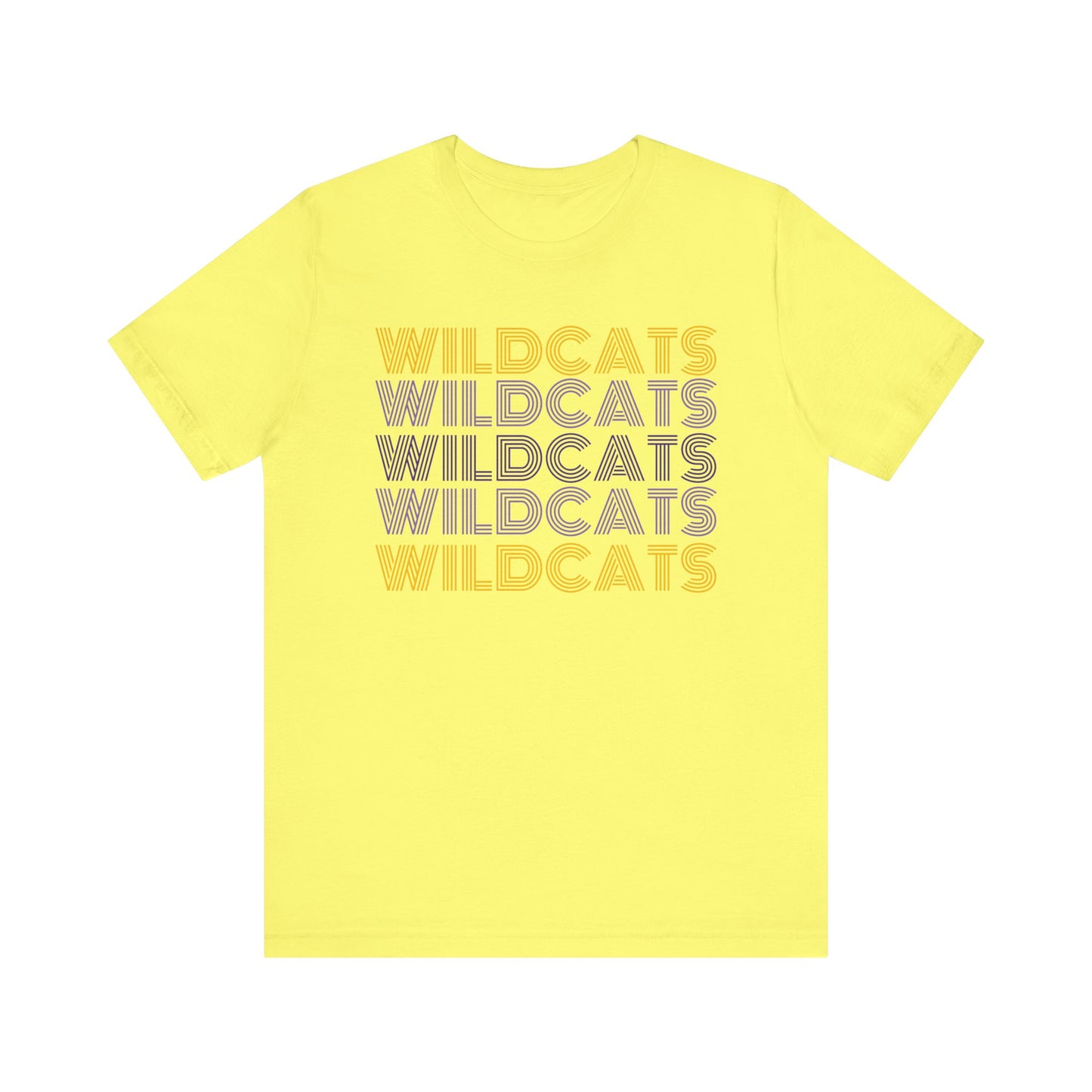 Wildcats 5x Lines Unisex Jersey Short Sleeve Tee - Multiple Colors